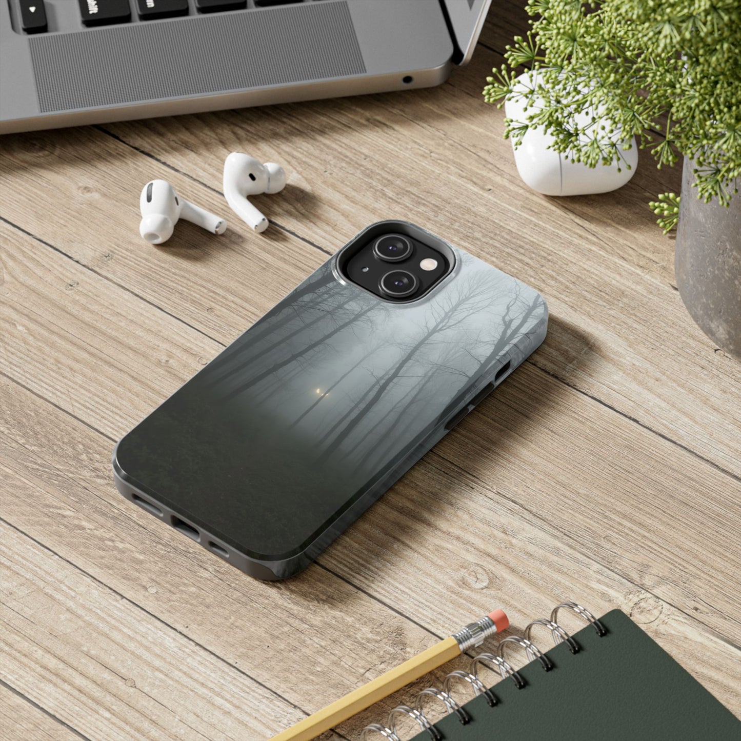 Foggy Forest Tough Phone Case - Durable & Stylish Protection