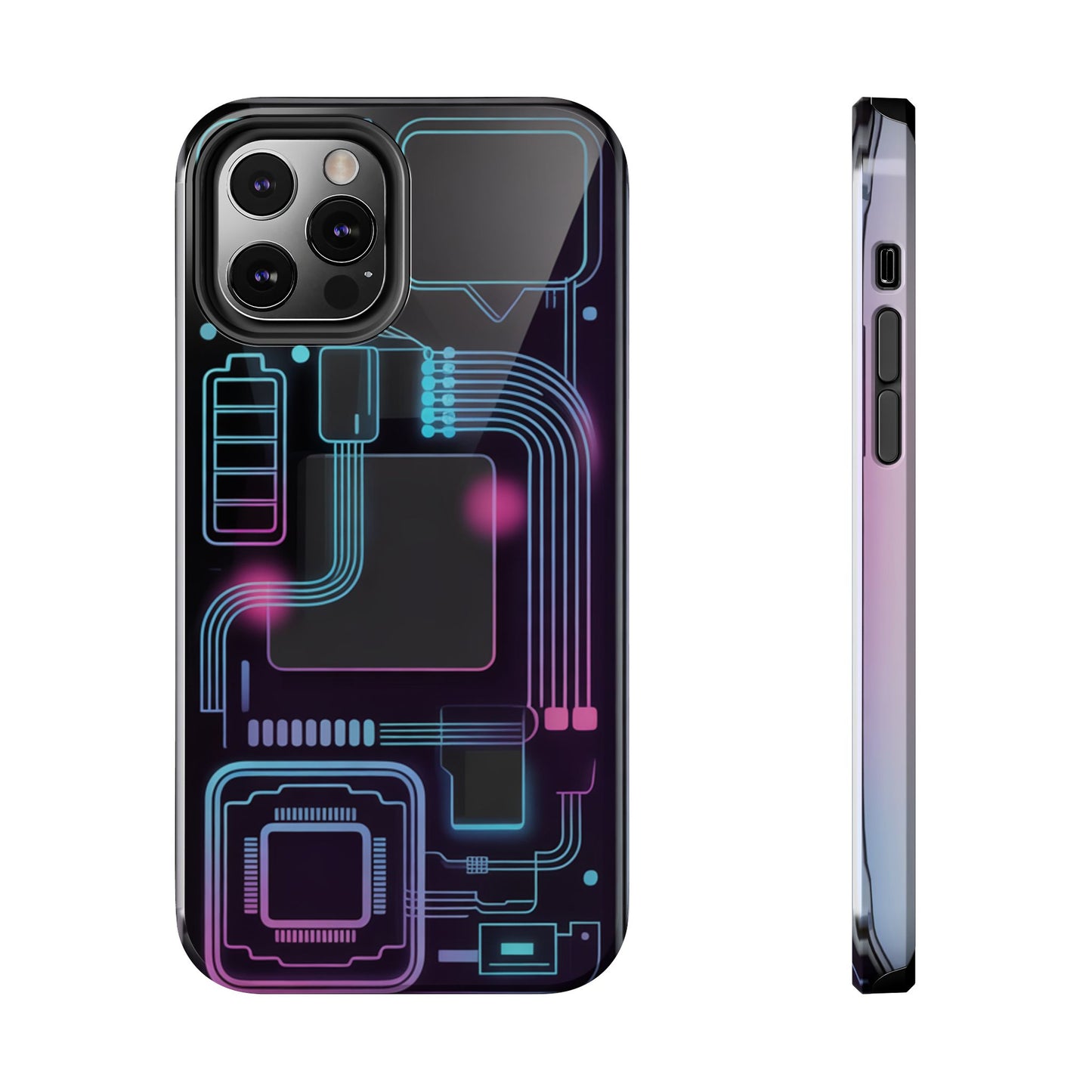 Cyberpunk Circuits Tough Phone Case