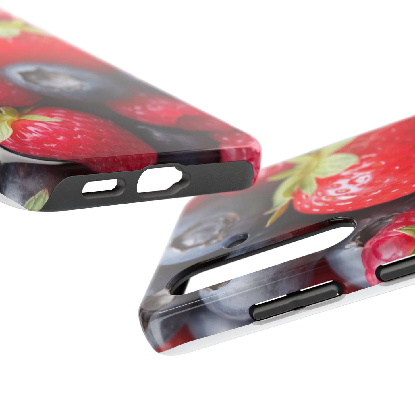 Fruit-Themed Tough Phone Case - Berry Burst Design