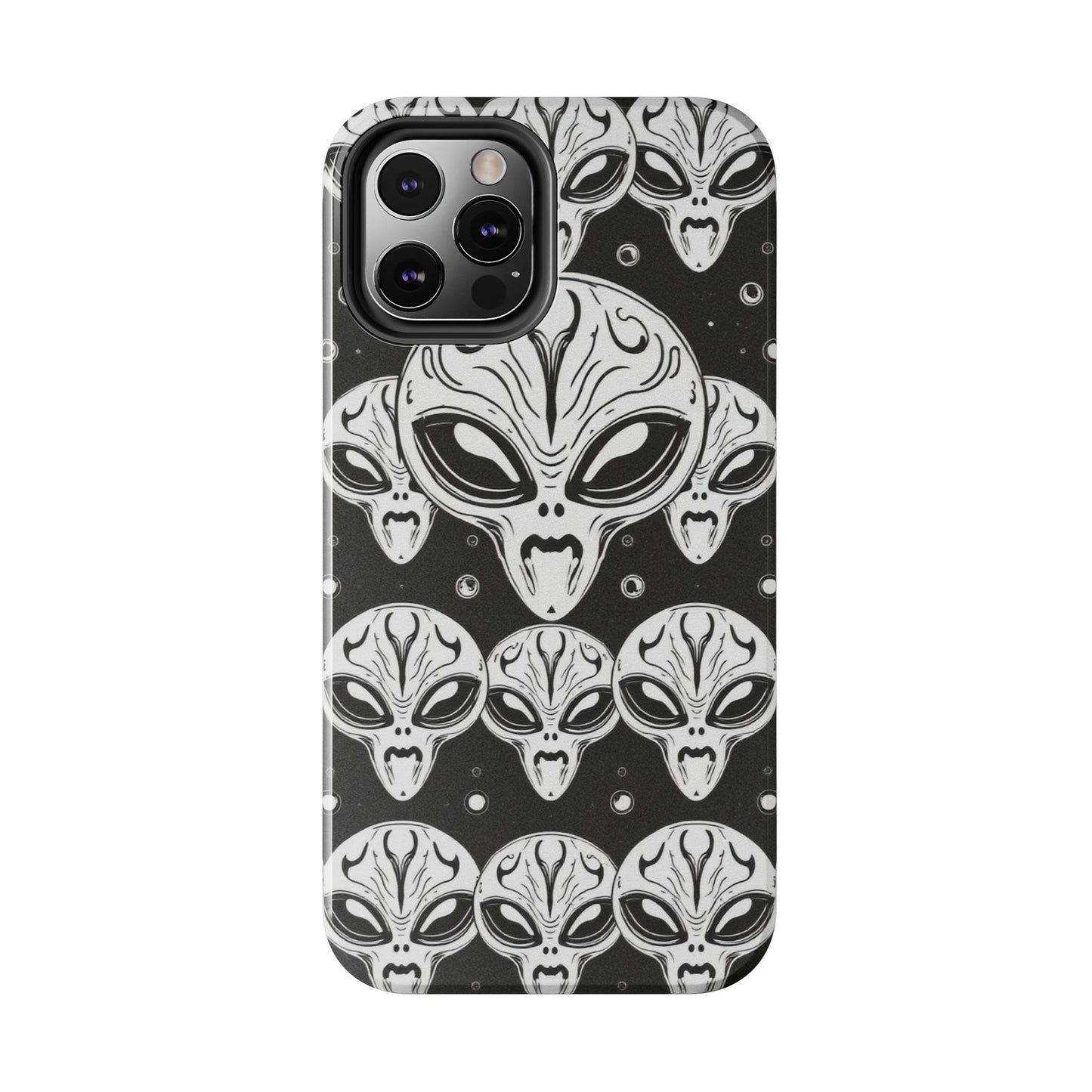 Alien Pattern Tough Phone Case - Durable Protection with Out-of-This-World Design