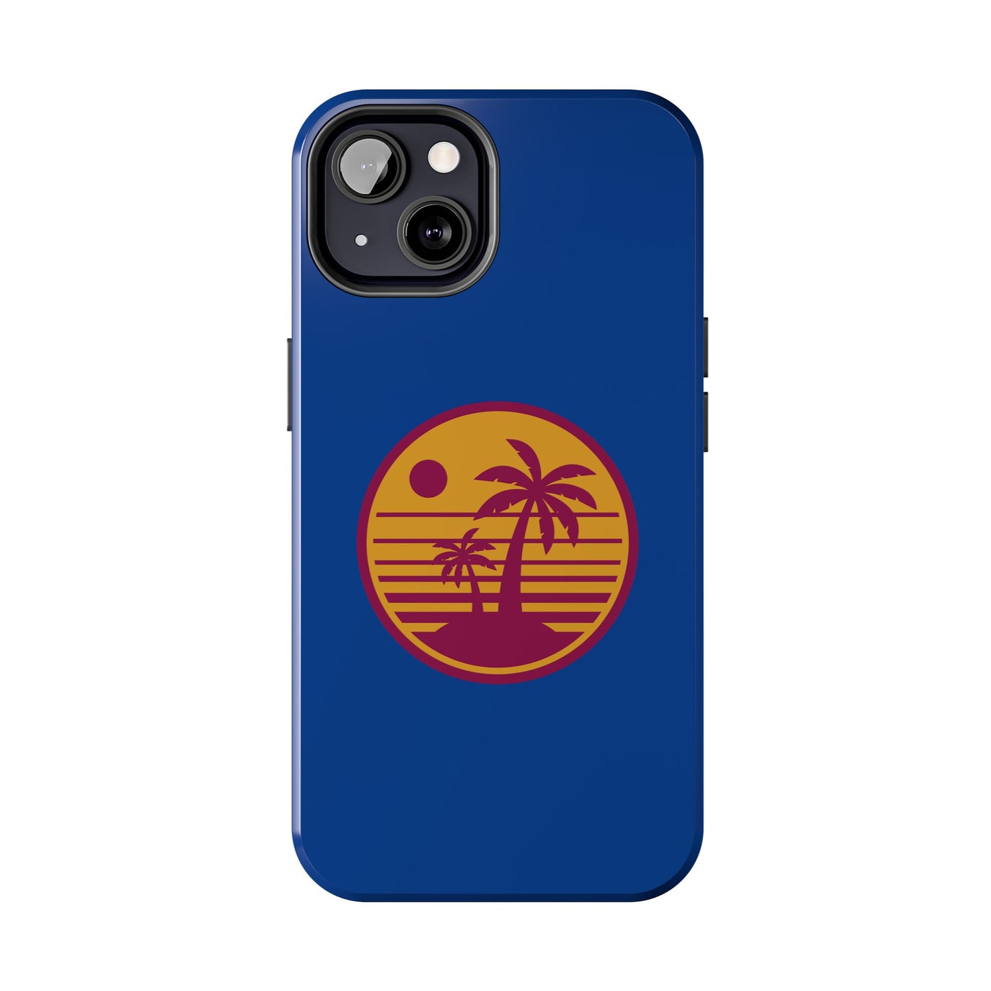 Retro Sunset Tough Phone Case - Vibrant Beach Vibes for Summer Adventures - for iPhone