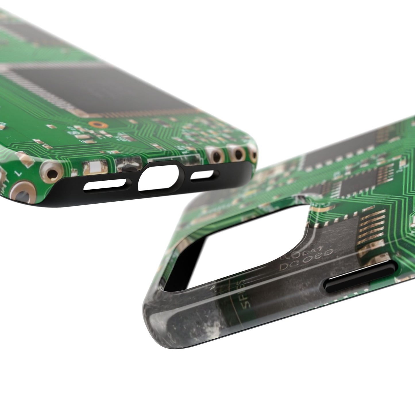 Circuit Board Tough Phone Case - Durable Tech Design