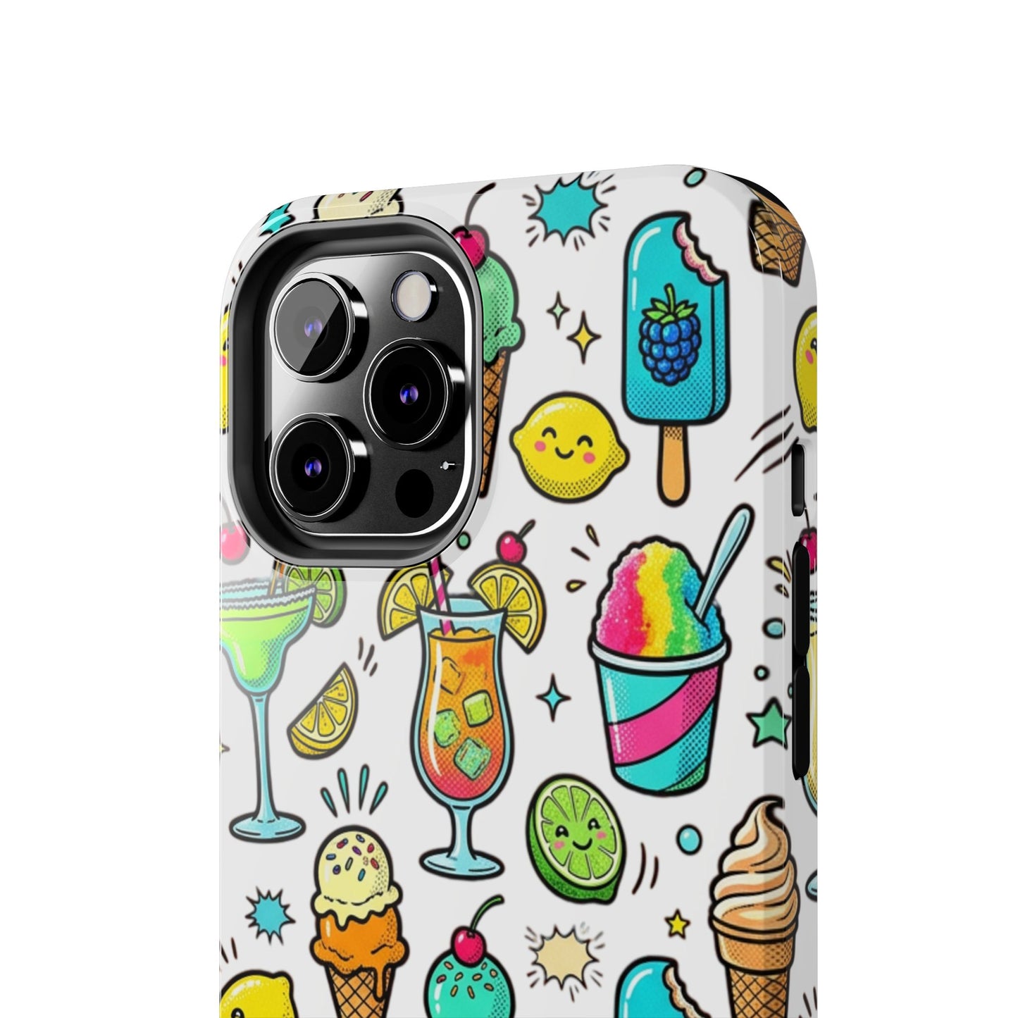 Tough Phone Case — Summer Ice Cream & Cocktails Pattern