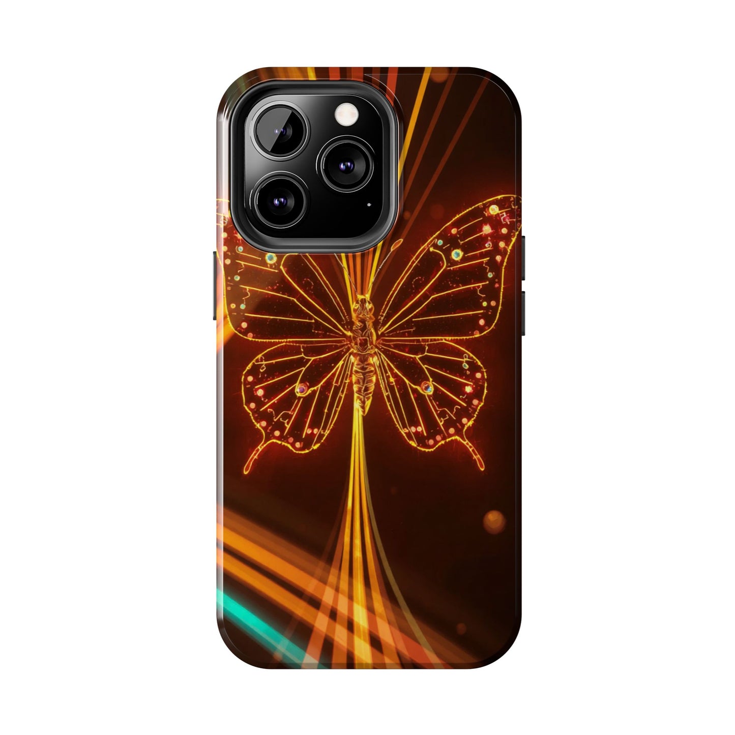 Elegant Butterfly Tough Phone Case - Stylish Protection for Nature Lovers