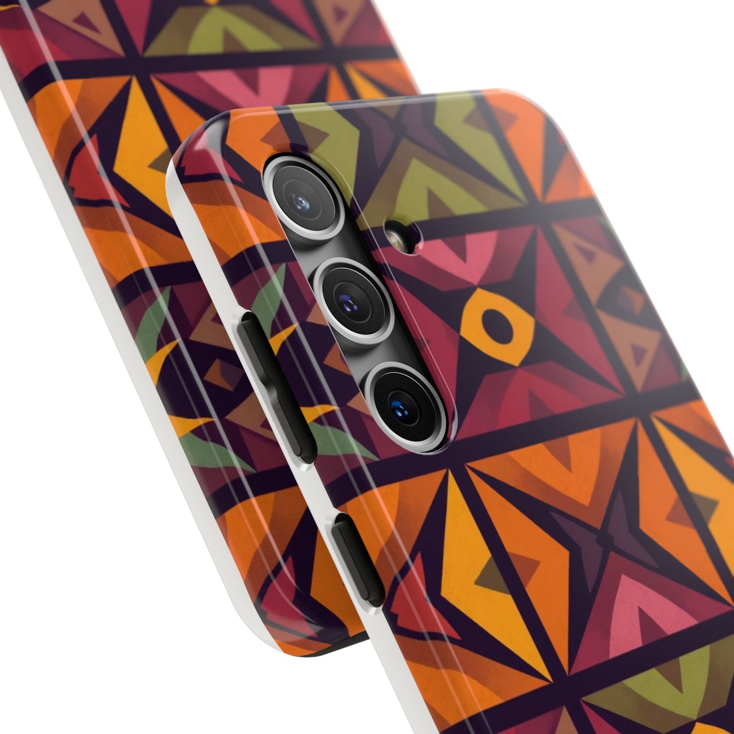 Vibrant Tribal Geometric Tough Phone Case - Colorful Protection for Your iPhone