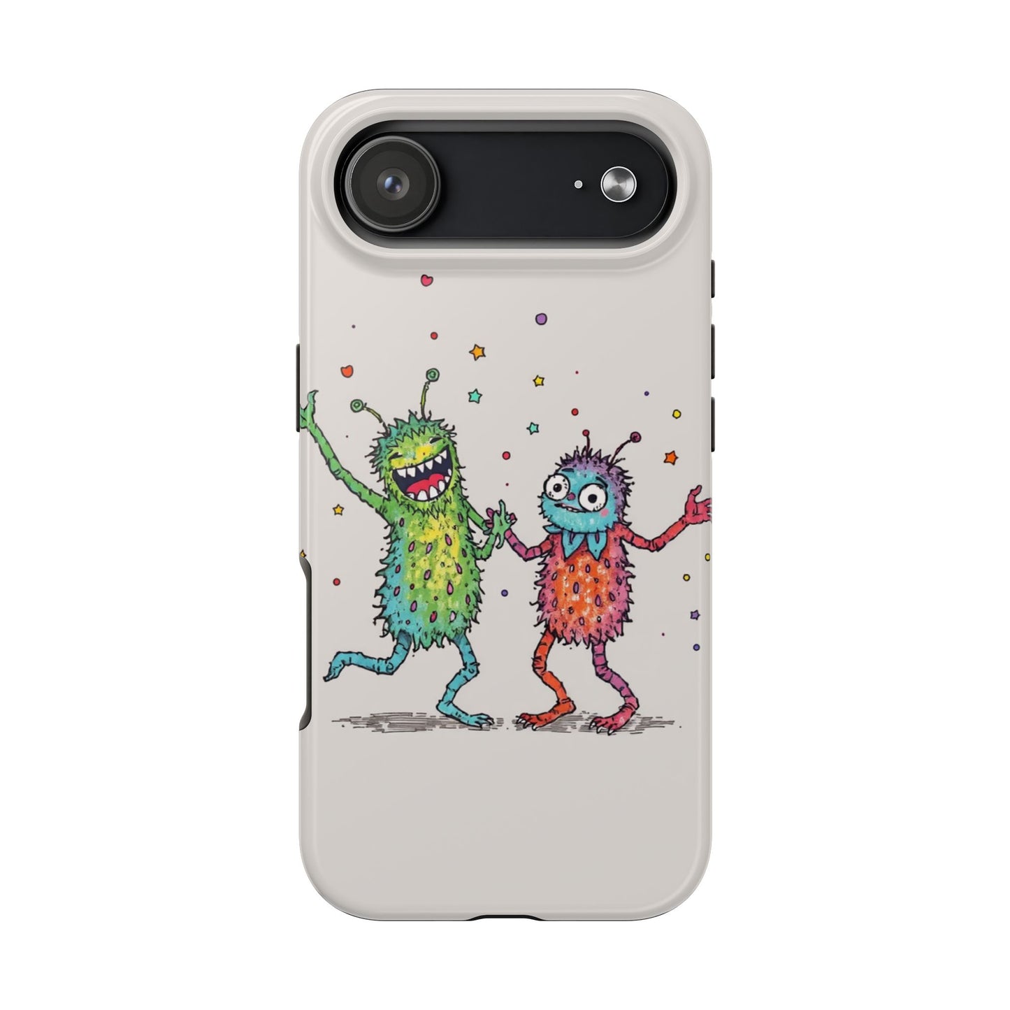 Colorful Monster Tough Phone Case - Fun and Playful Design