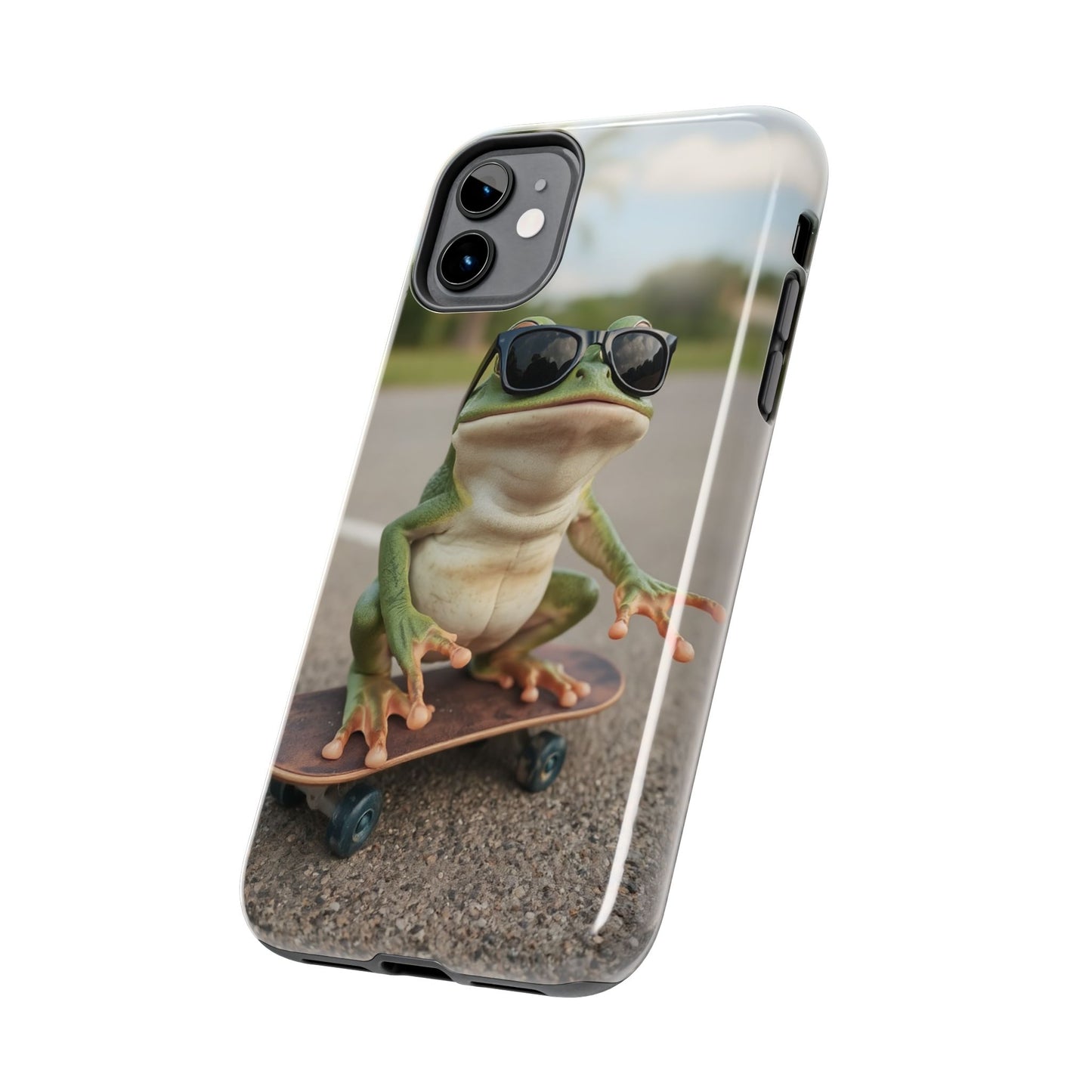 Cool Frog Skateboard Phone Case - Tough and Stylish Protection