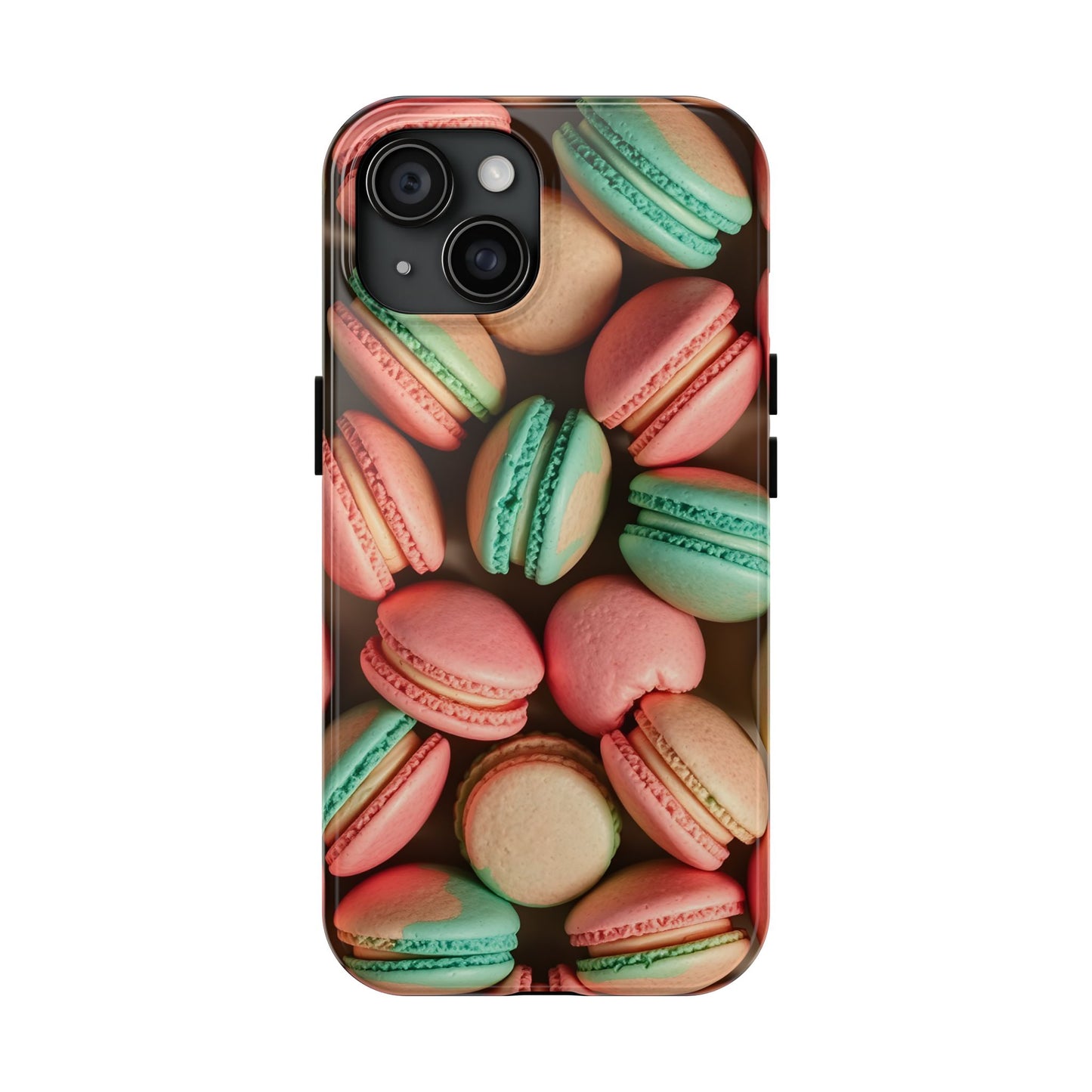 Colorful Tasty Macarons Tough Phone Case - Durable Protection with Sweet Aesthetic - for iPhone