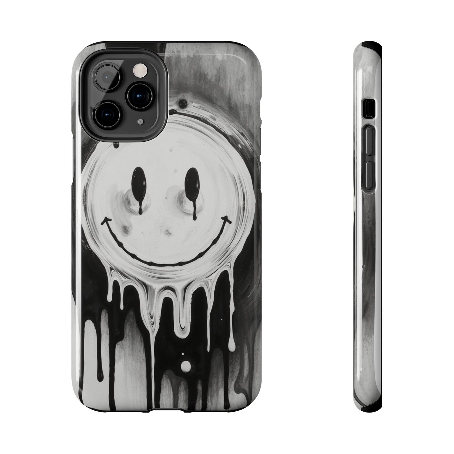 Dripping Smiley Tough Phone Case - Stylish & Durable Protection