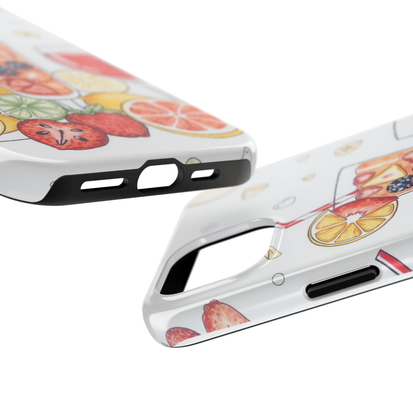 Colorful Fruit Cocktail Tough Phone Case - Perfect for Summer Vibes