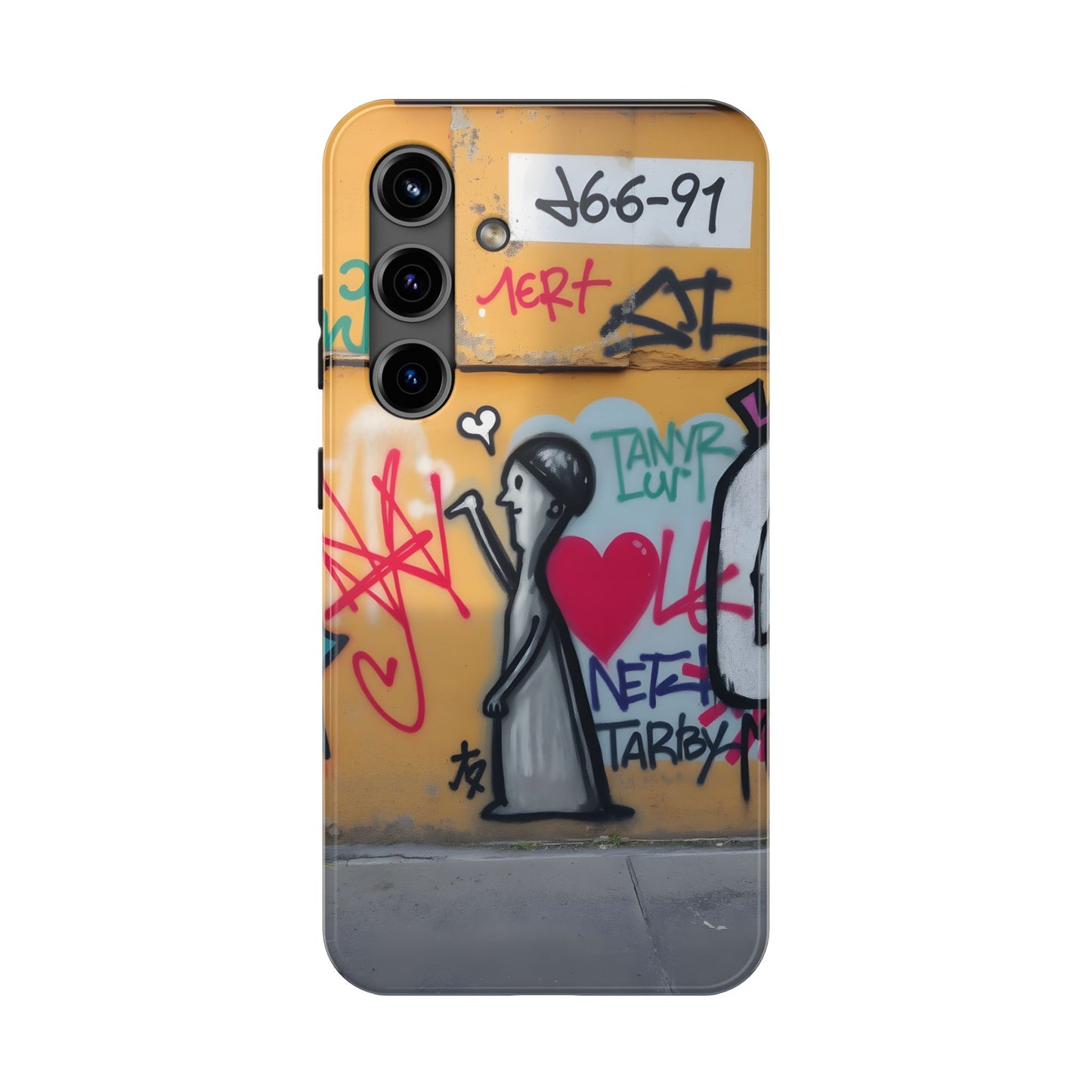 Urban Cupid Graffiti Tough Phone Case - Durable Protection with Street Art Vibe - for iPhone