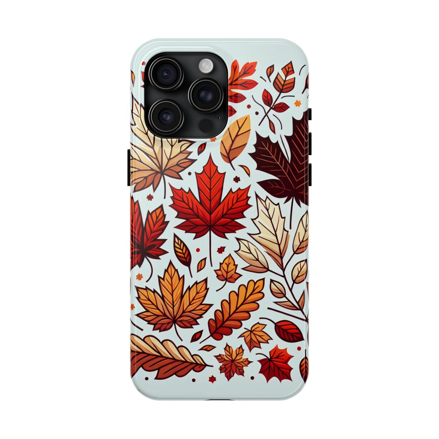 Autumn Leaves Tough Phone Case - Leaves Pattern - for iPhone