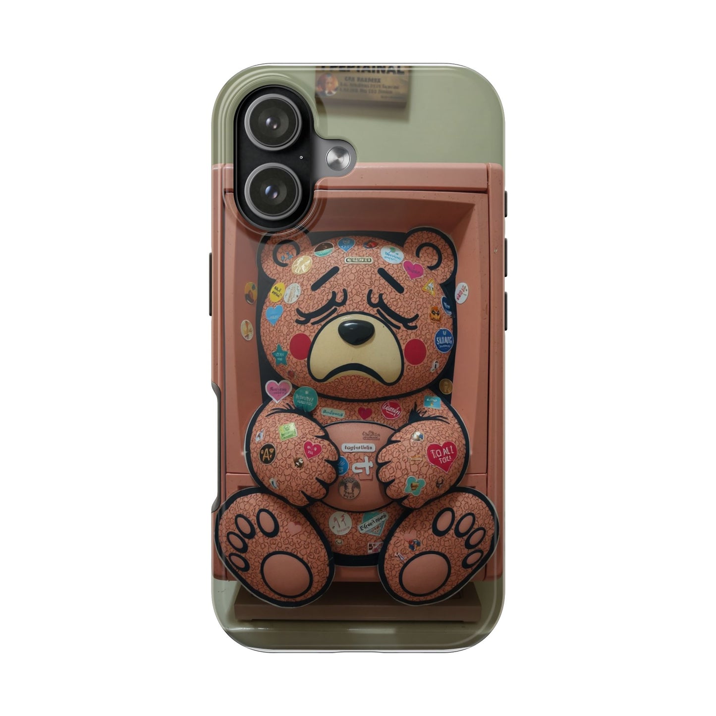Cute Bear Tough Phone Case - Durable Protection with Fun Design