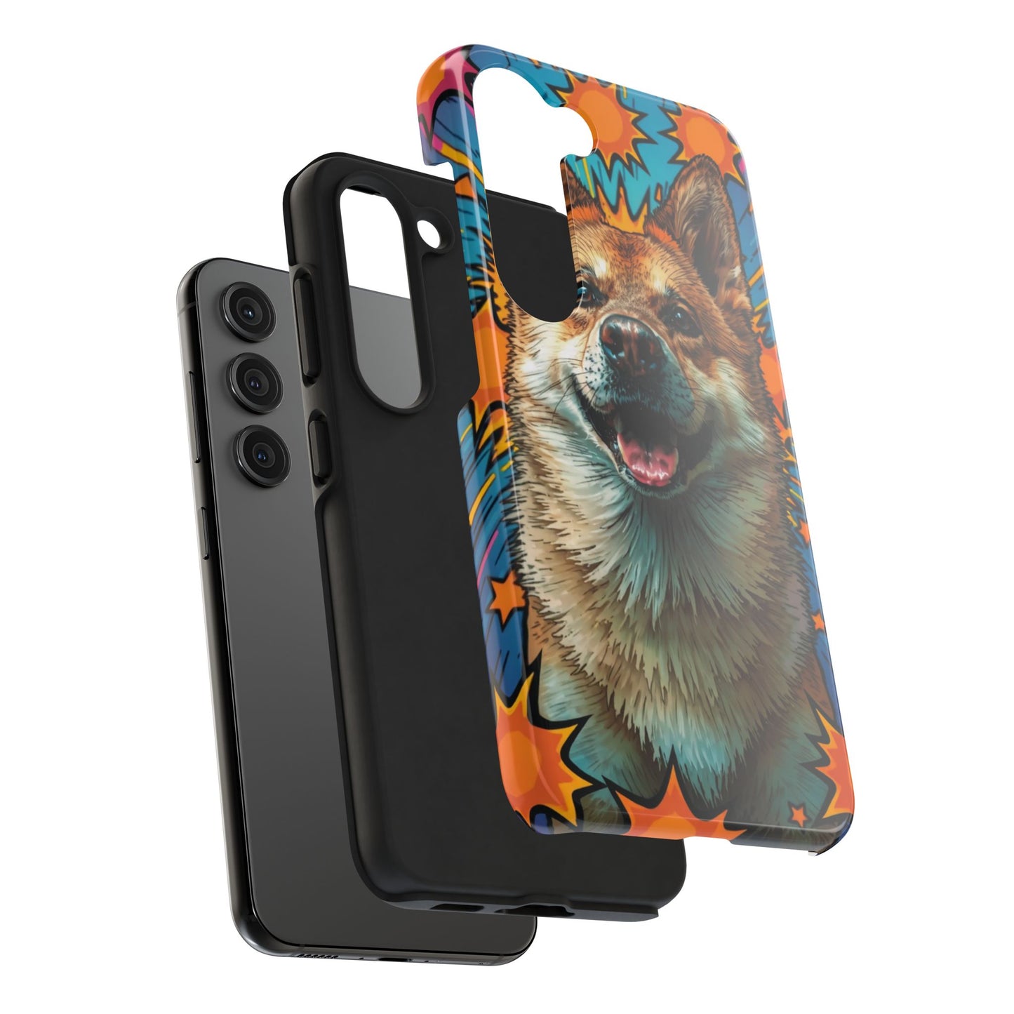 Vibrant Corgi Tough Phone Case - Fun Design for Pet Lovers