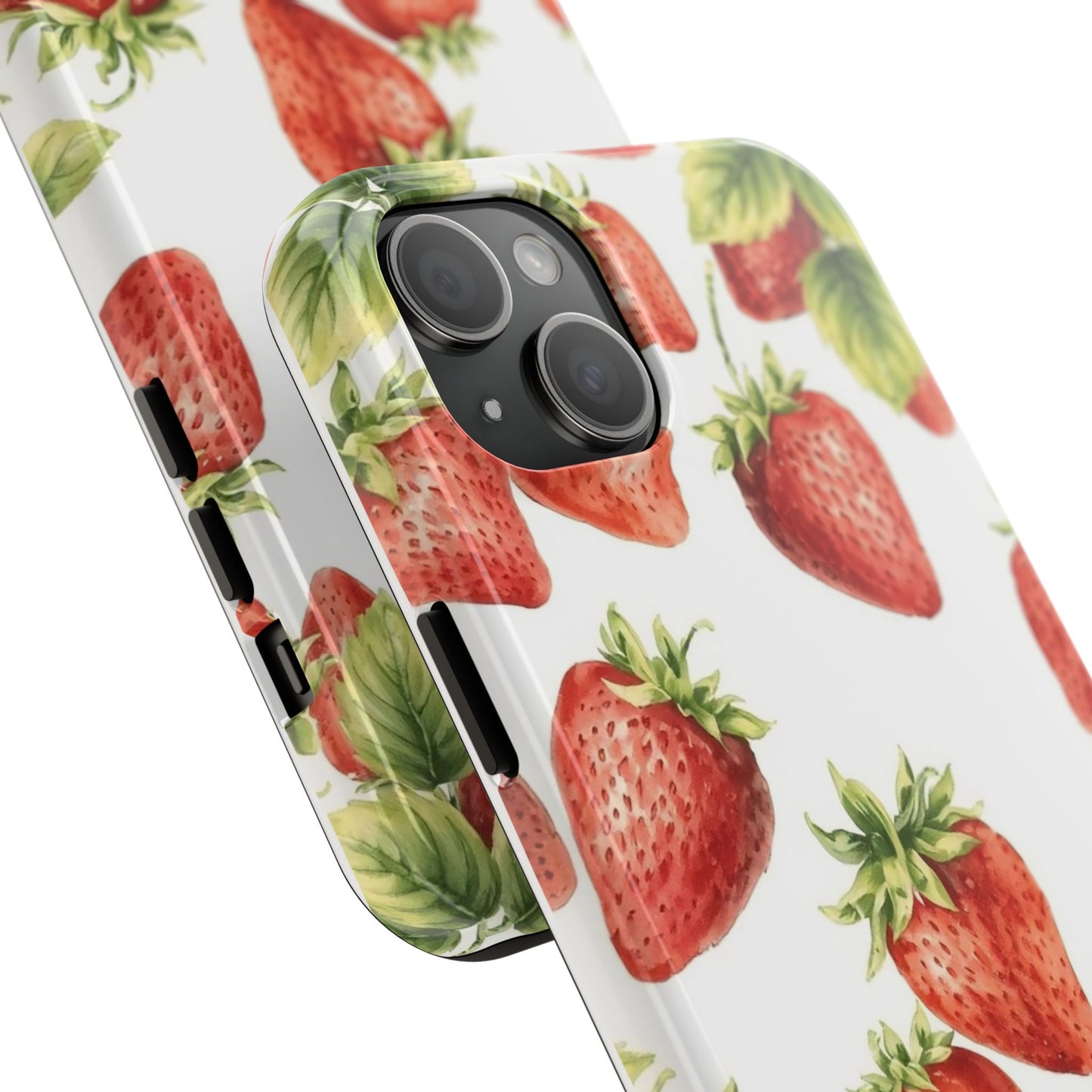 Strawberry Tough Phone Case - Durable Protection with a Fresh Design - for iPhone