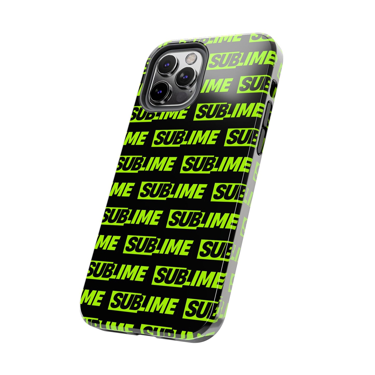 Sublime Text Pattern Tough Phone Case - Vibrant Protective Cover for iPhone
