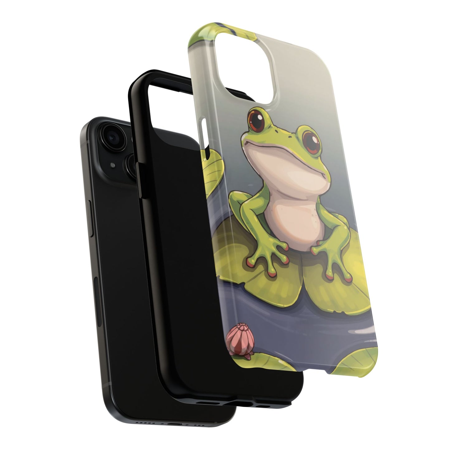 Cute Frog Tough Phone Case - Durable Protection with Nature Vibe