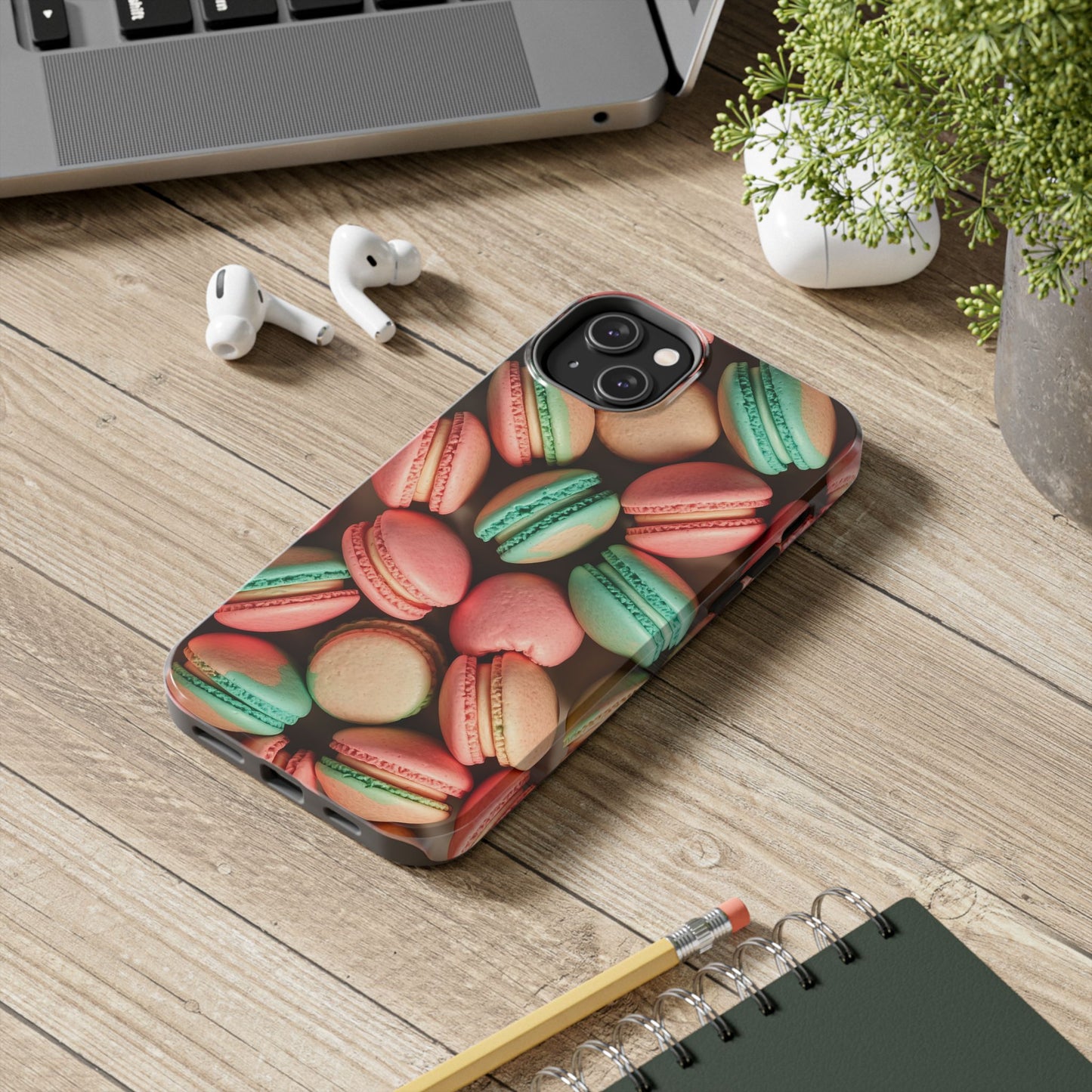 Colorful Tasty Macarons Tough Phone Case - Durable Protection with Sweet Aesthetic - for iPhone