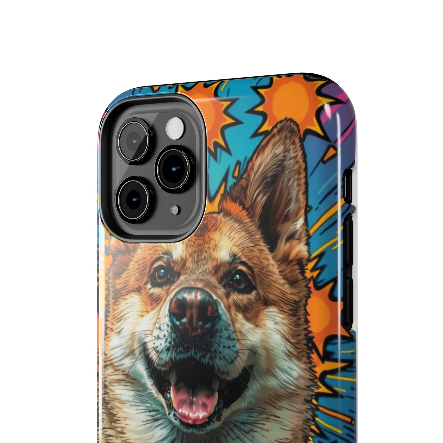 Vibrant Corgi Tough Phone Case - Fun Design for Pet Lovers