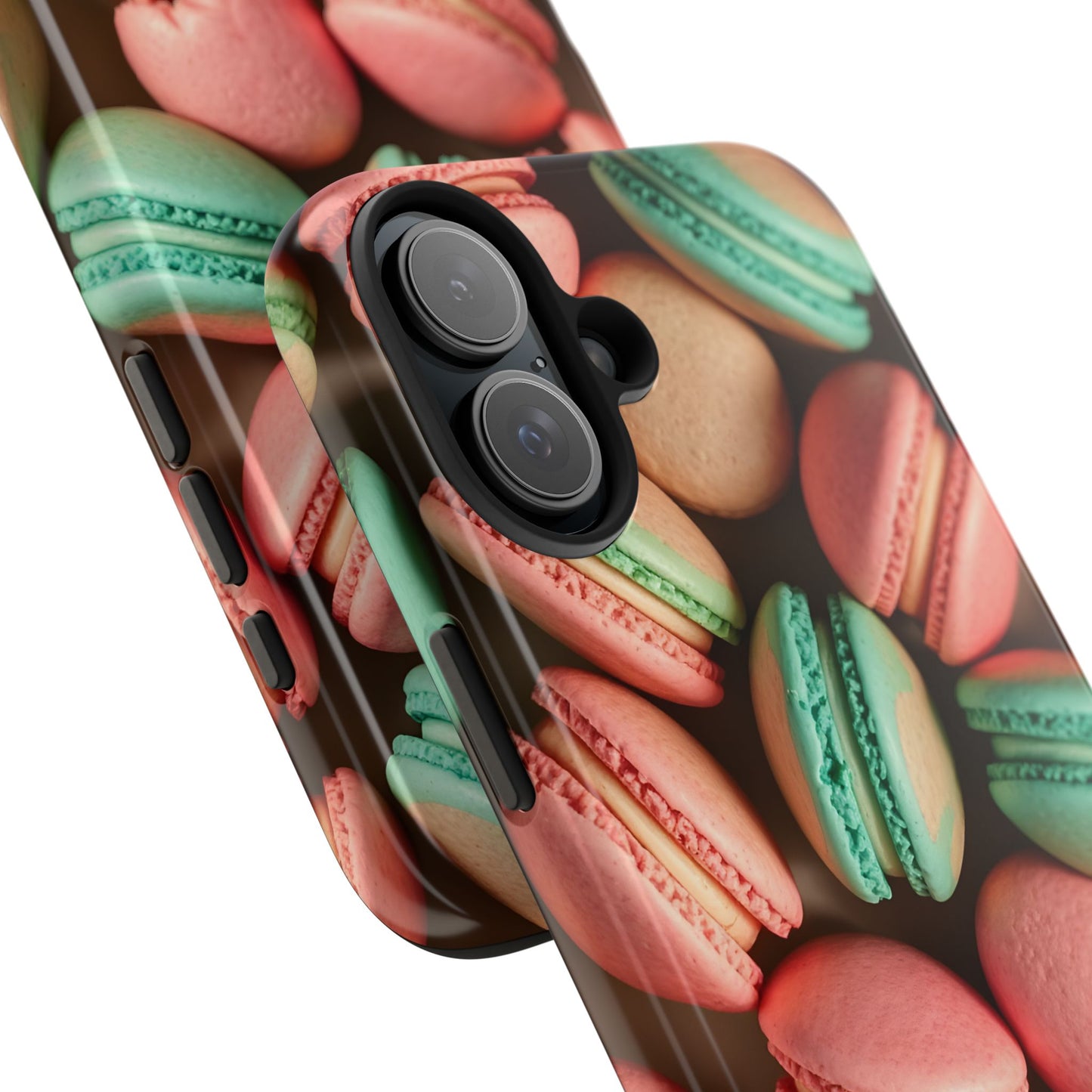 Colorful Tasty Macarons Tough Phone Case - Durable Protection with Sweet Aesthetic - for iPhone