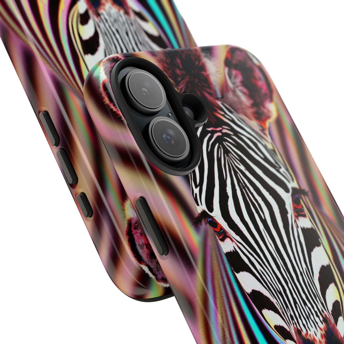 Vibrant Zebra Tough Phone Case - Unique Animal Design for Wild Spirit