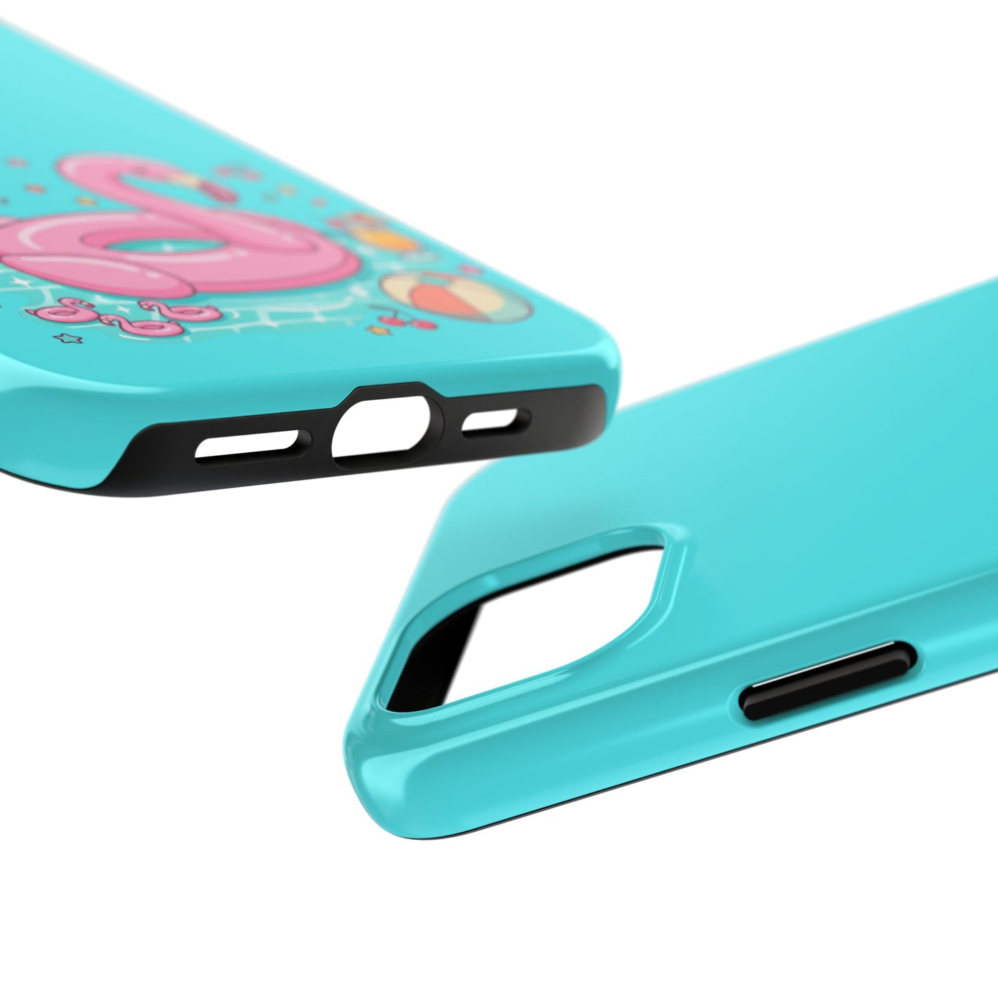 Flamingo Pool Party iPhone Case