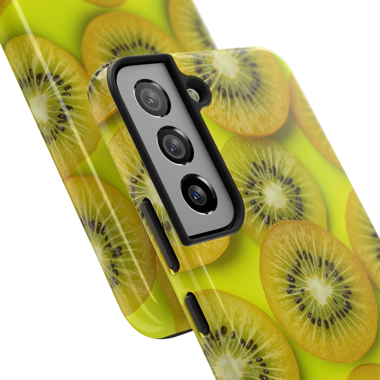 Vibrant Kiwi Tough Phone Case - Bright Yellow Design for Fruit Lovers