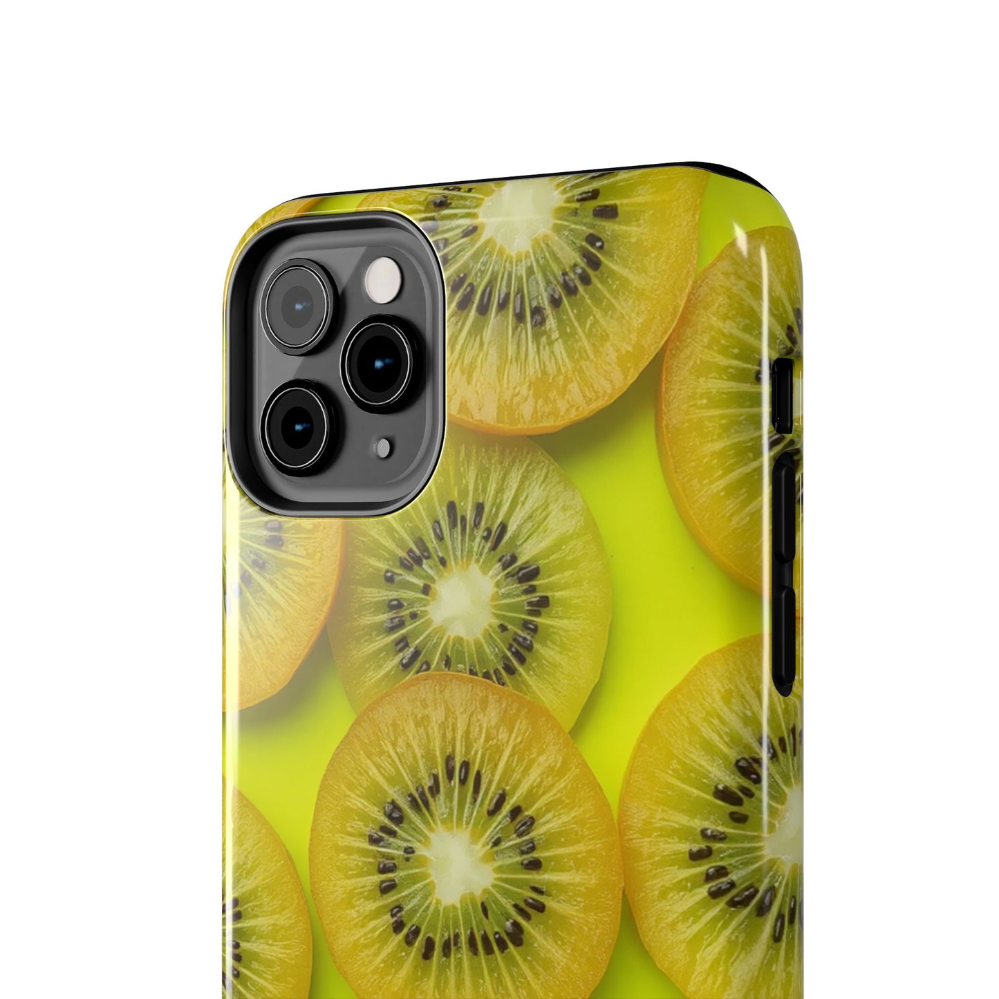 Vibrant Kiwi Tough Phone Case - Bright Yellow Design for Fruit Lovers