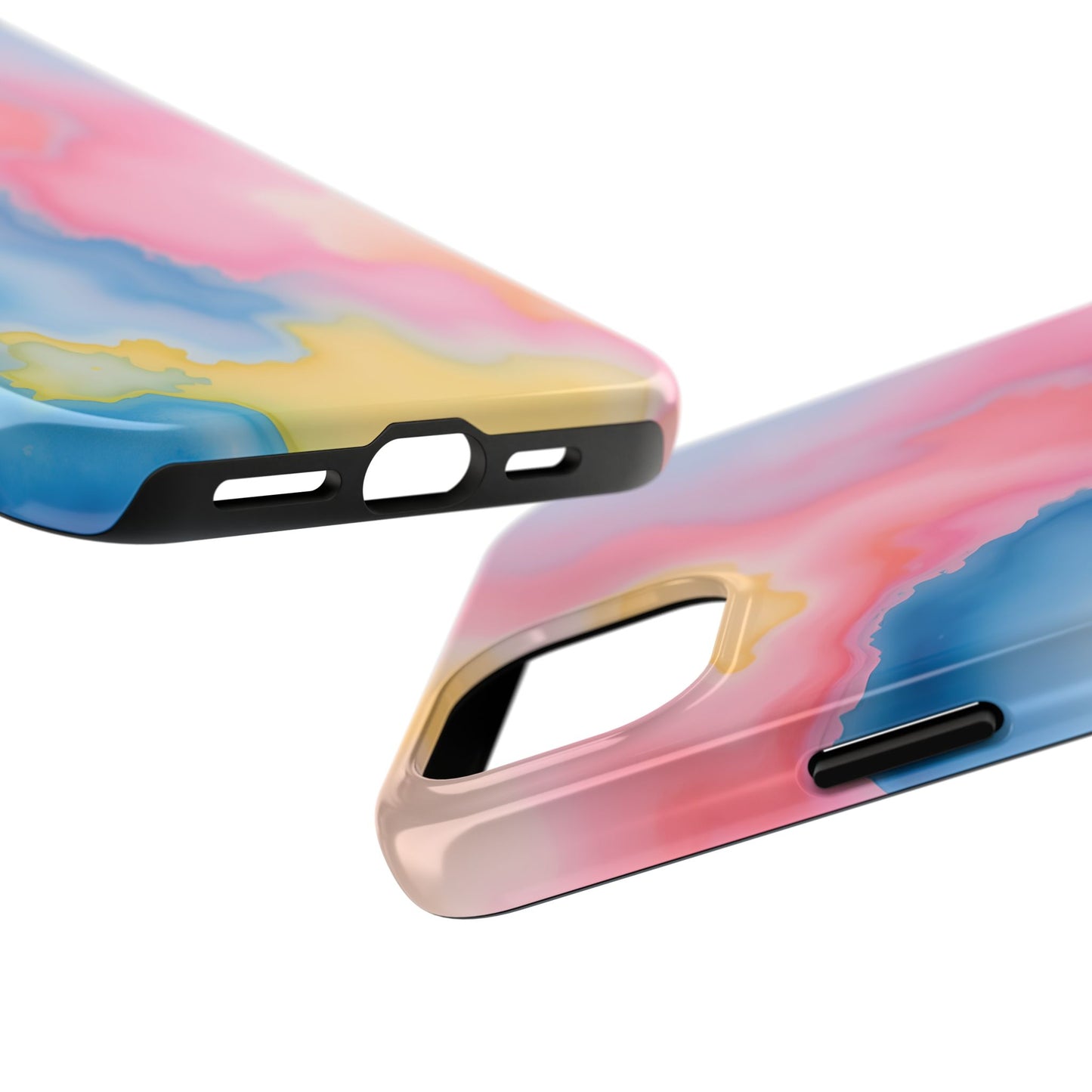 Painted Watercolor Tough Phone Case - Durable Protection with Artistic Vibes - for iPhone