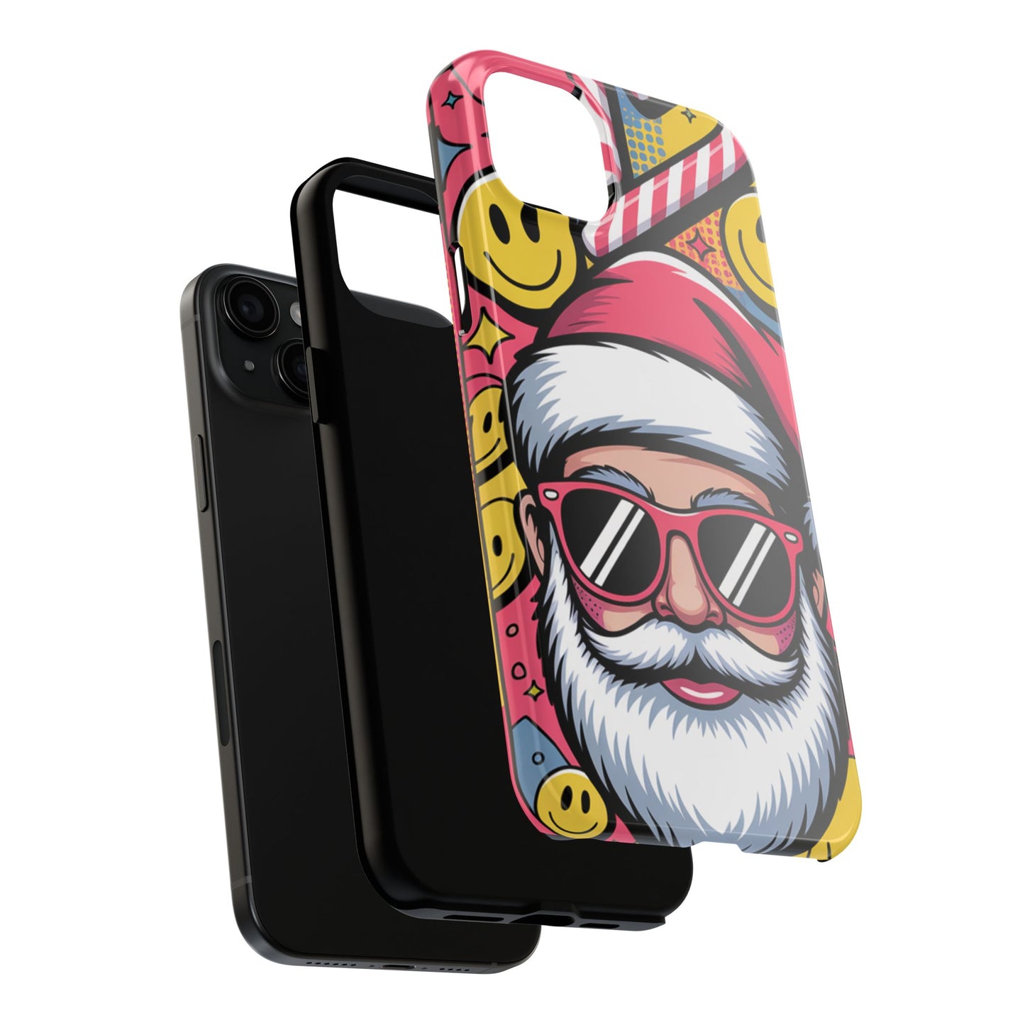 Pop Art Santa Sunglasses Tough Phone Case for Holiday Vibes