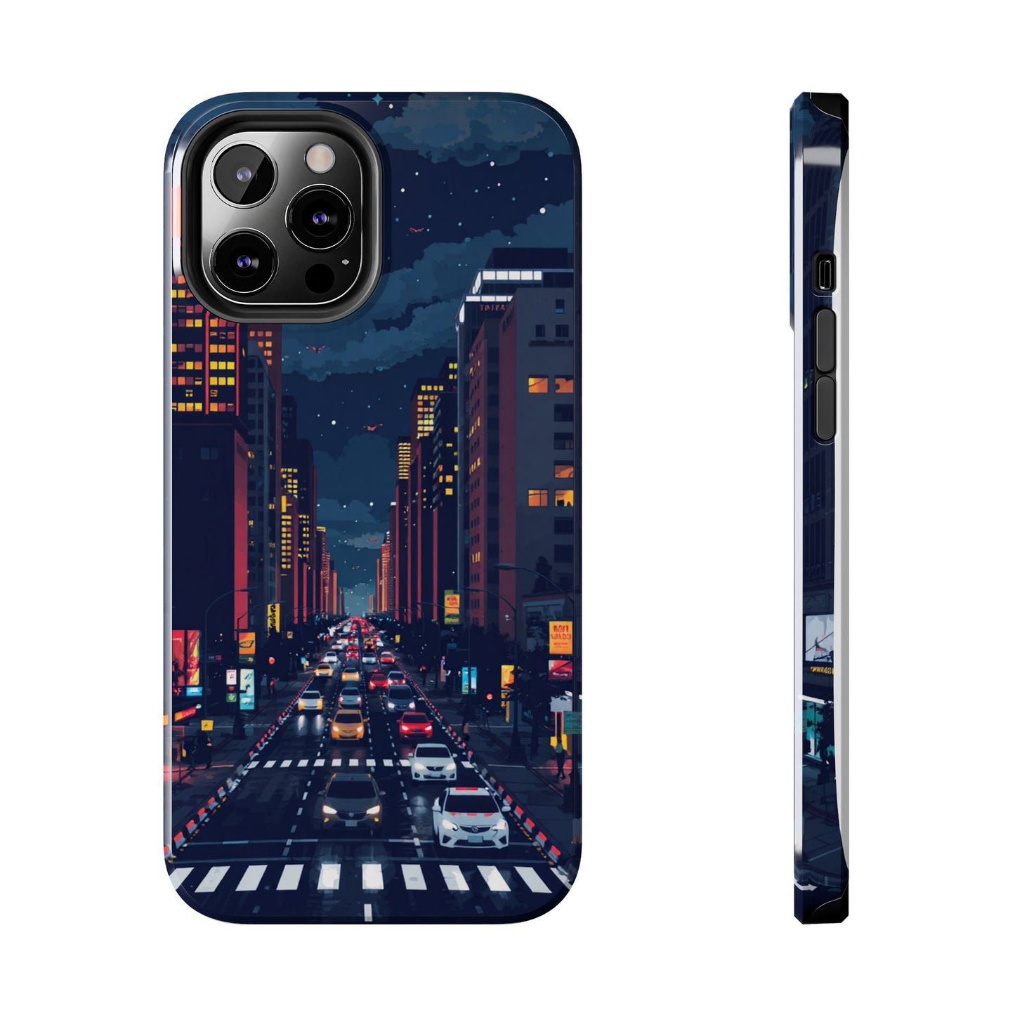 Urban Nightlife Tough Phone Case - Durable & Stylish Protection
