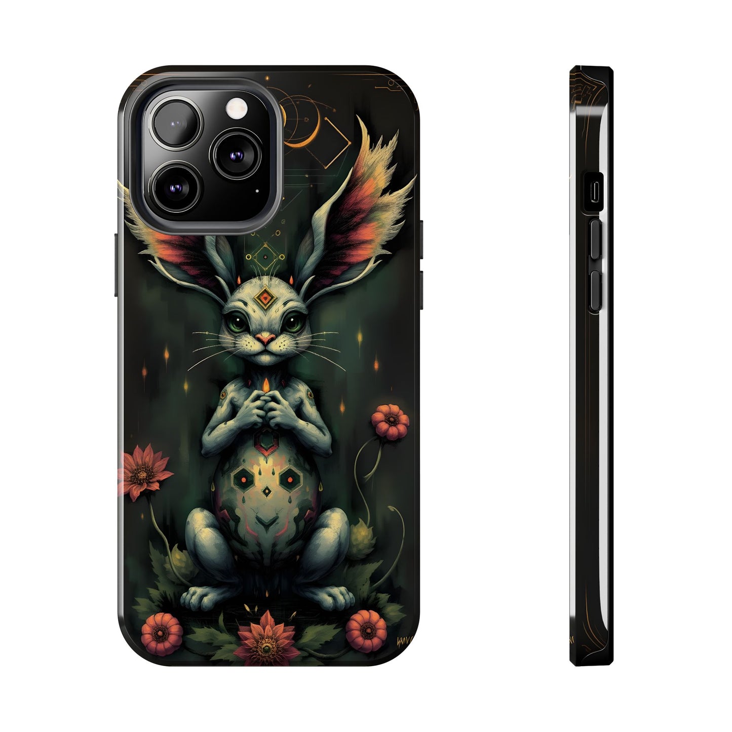 Artistic Rabbit Phone Cases - Unique and Durable Design of Mystical Bunny - for iPhone