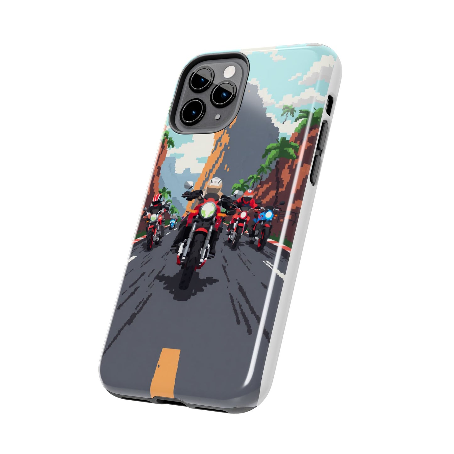 Retro Biker Tough Phone Case - Perfect for Motorcycle Lovers