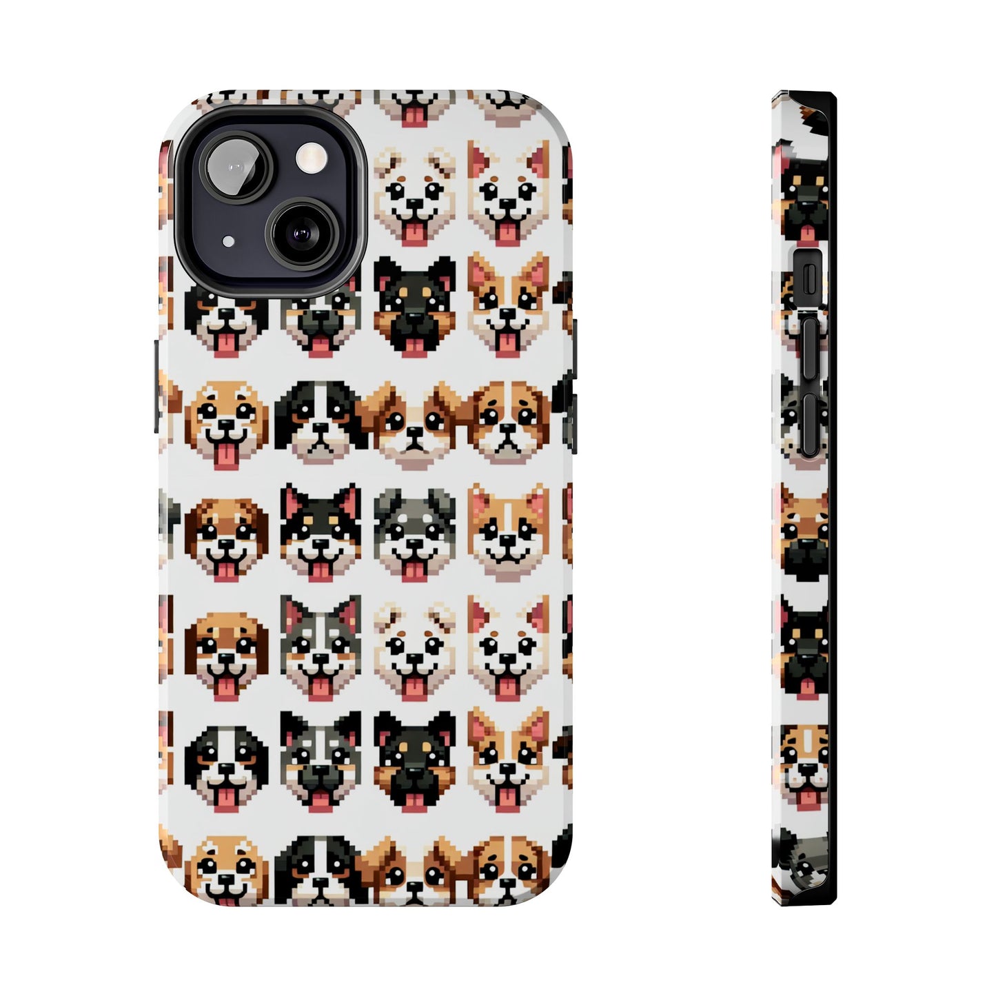 Pixelated Dog Breed Tough Phone Case - Cute, Durable Protection for Pet Lovers - for iPhone