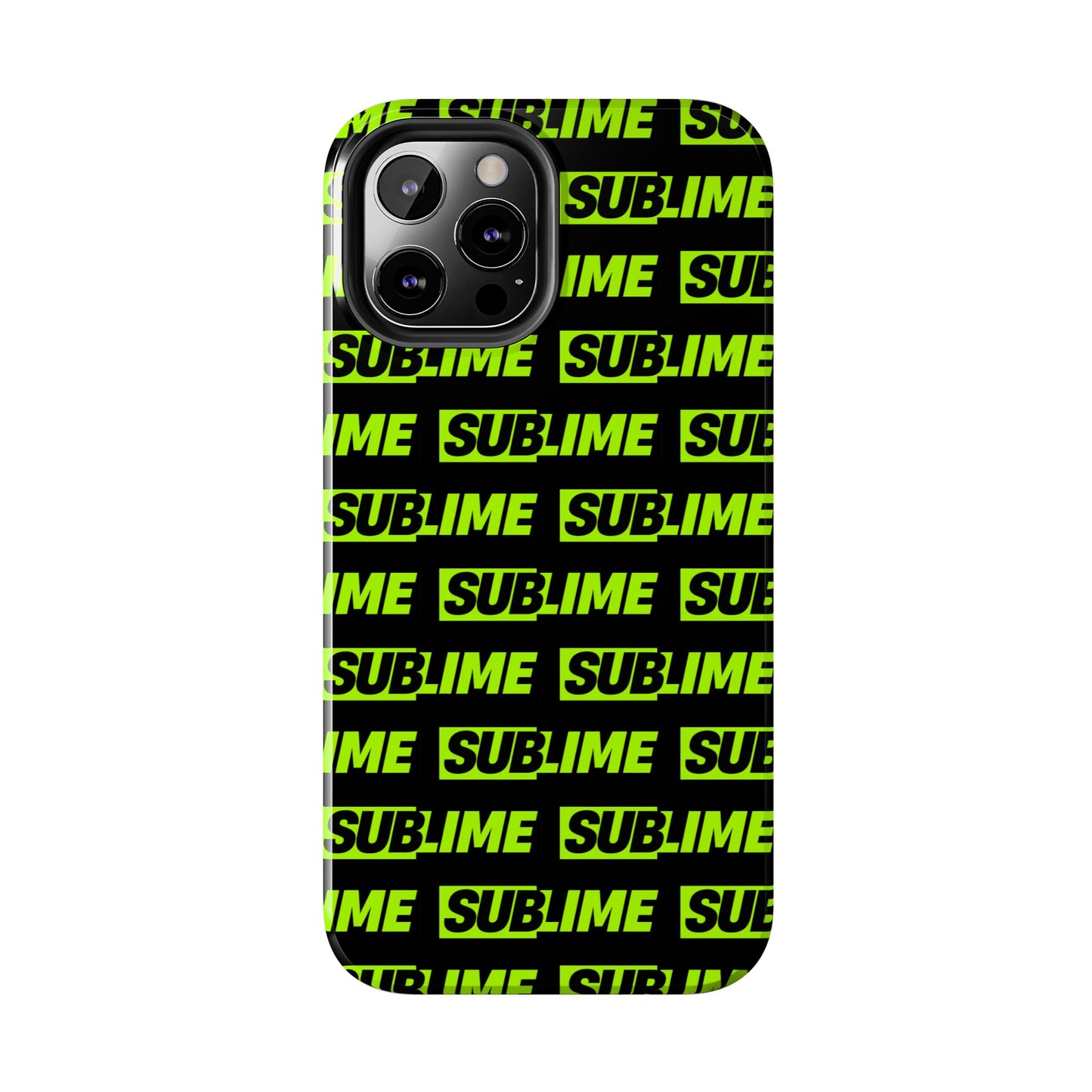Sublime Text Pattern Tough Phone Case - Vibrant Protective Cover for iPhone