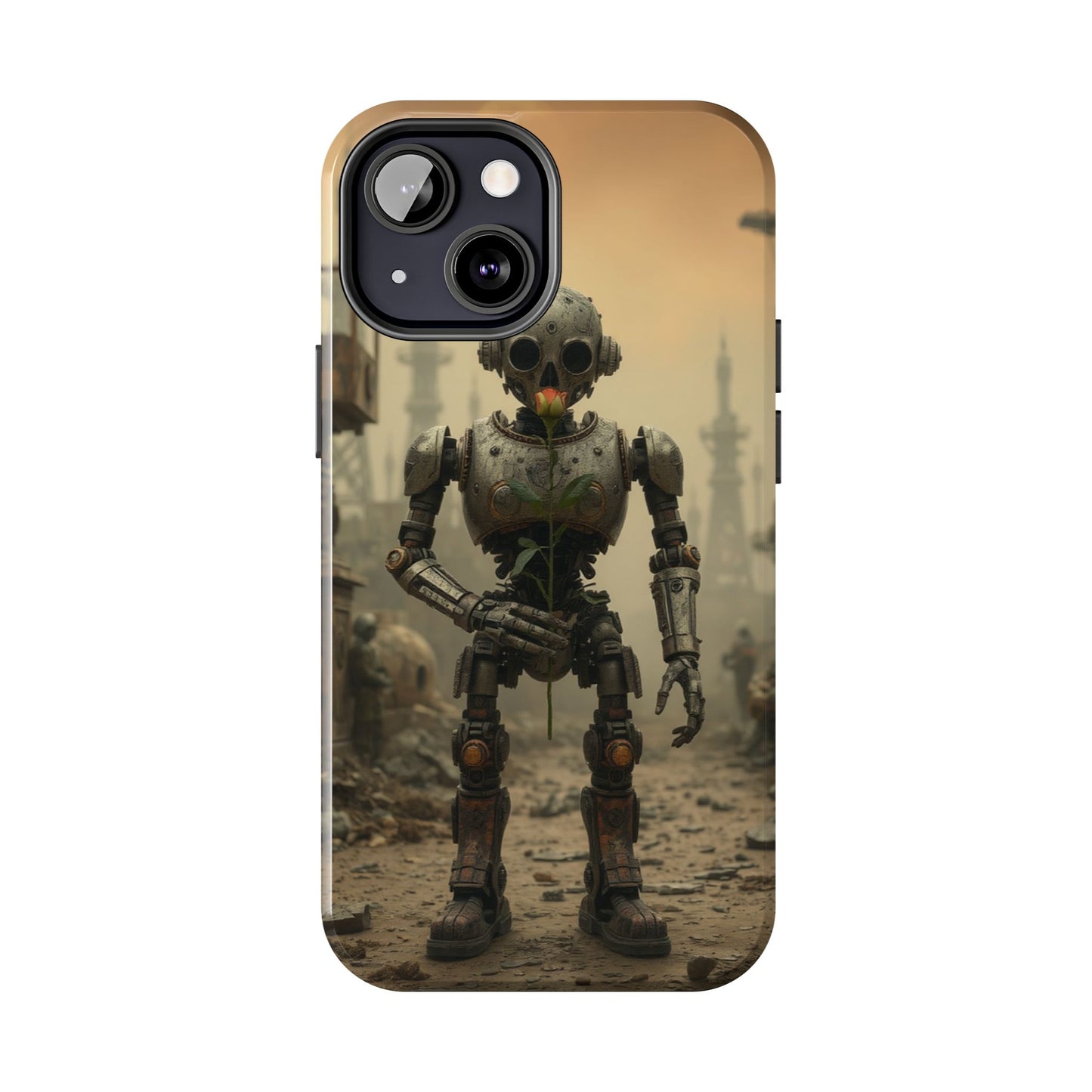 Robotic Sentinel Tough Phone Case - Durable Protector for Sci-Fi Lovers