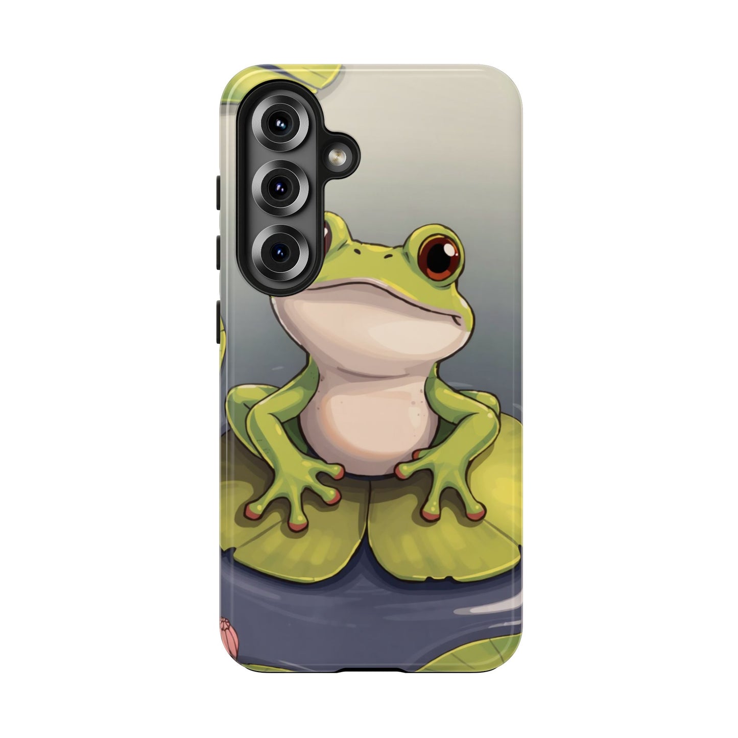 Cute Frog Tough Phone Case - Durable Protection with Nature Vibe