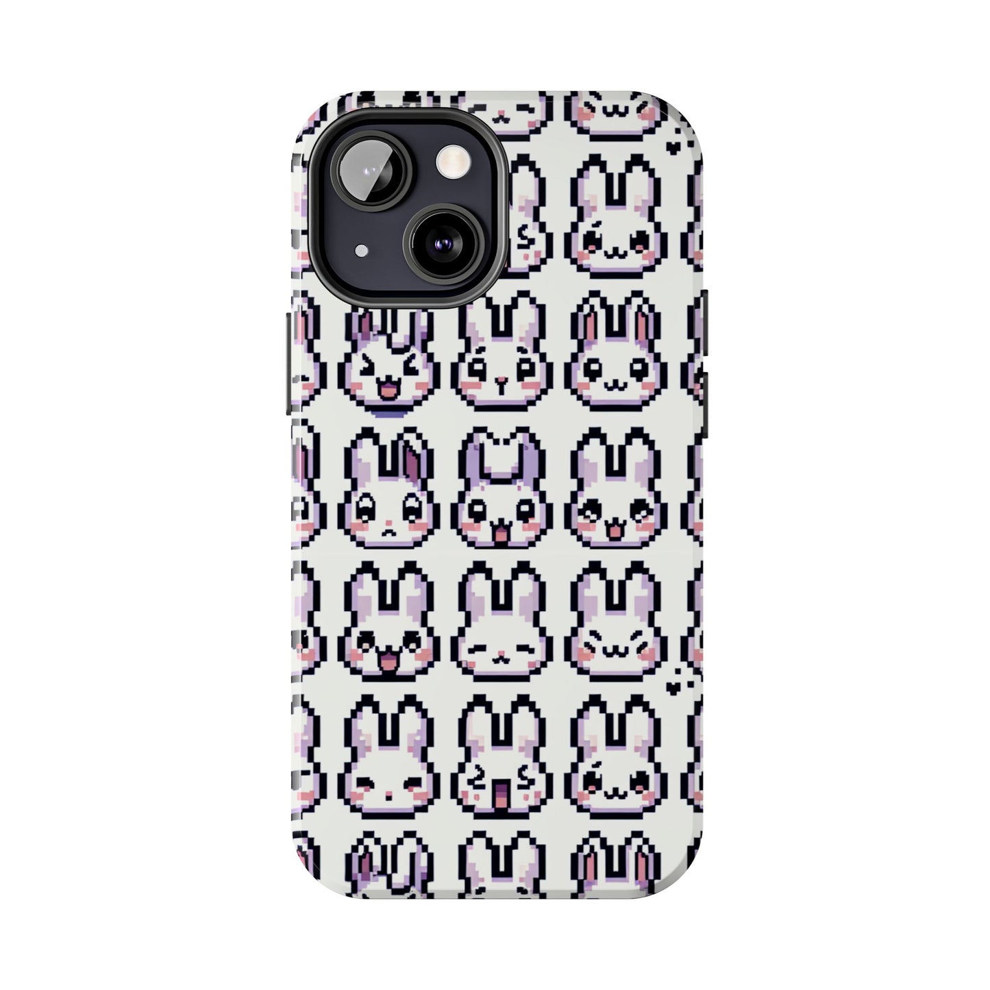 Cute Pixel Bunny Tough Phone Case - Stylish & Protective Cover for iPhone