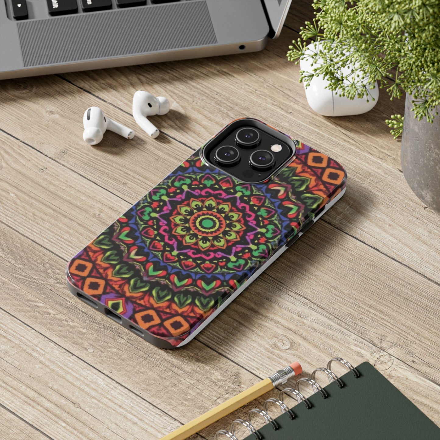 Colorful Mandala Tough Phone Case - Vibrant Designs for Trendy Protection - for iPhone
