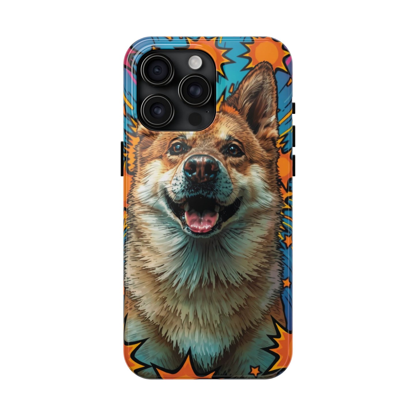 Vibrant Corgi Tough Phone Case - Fun Design for Pet Lovers