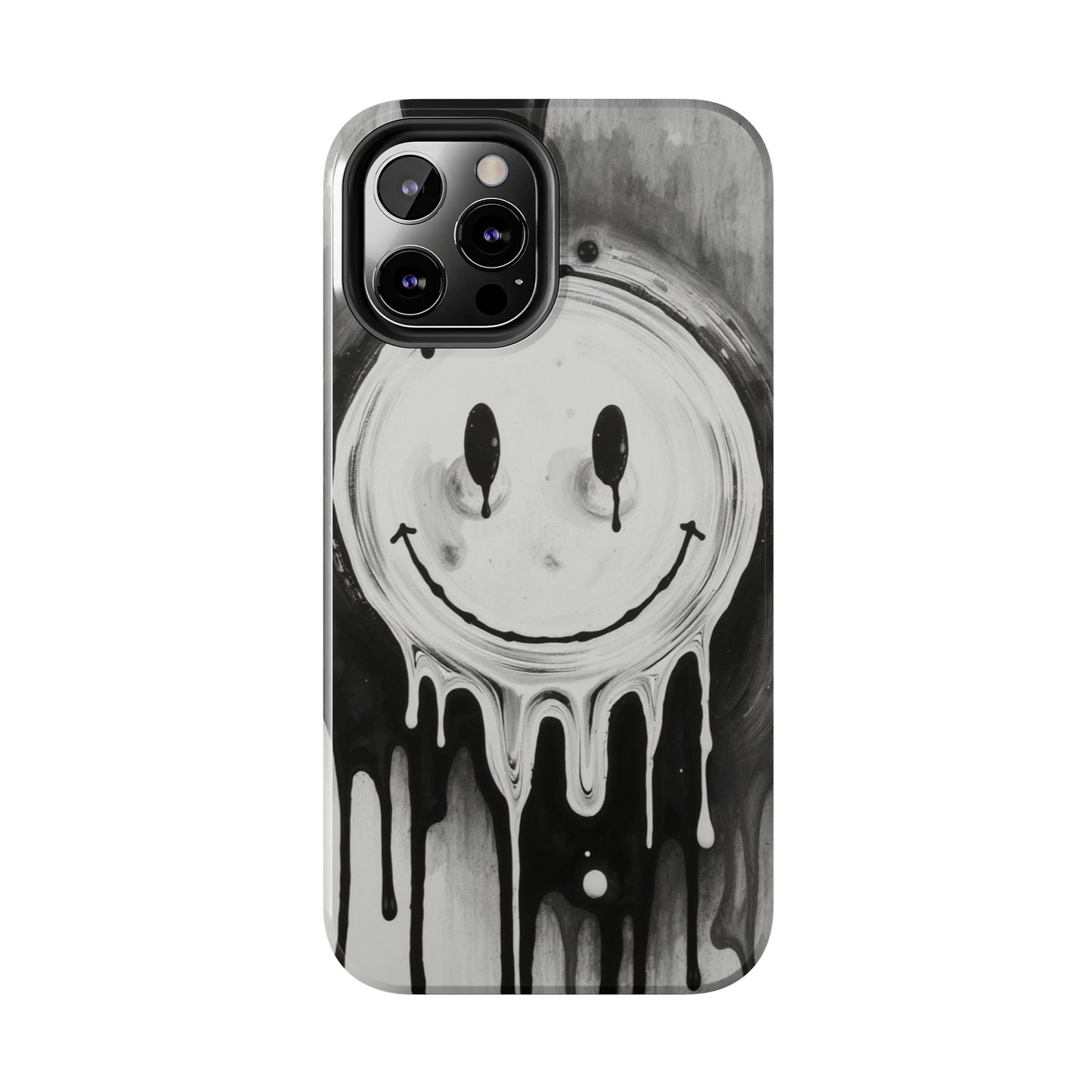 Dripping Smiley Tough Phone Case - Stylish & Durable Protection