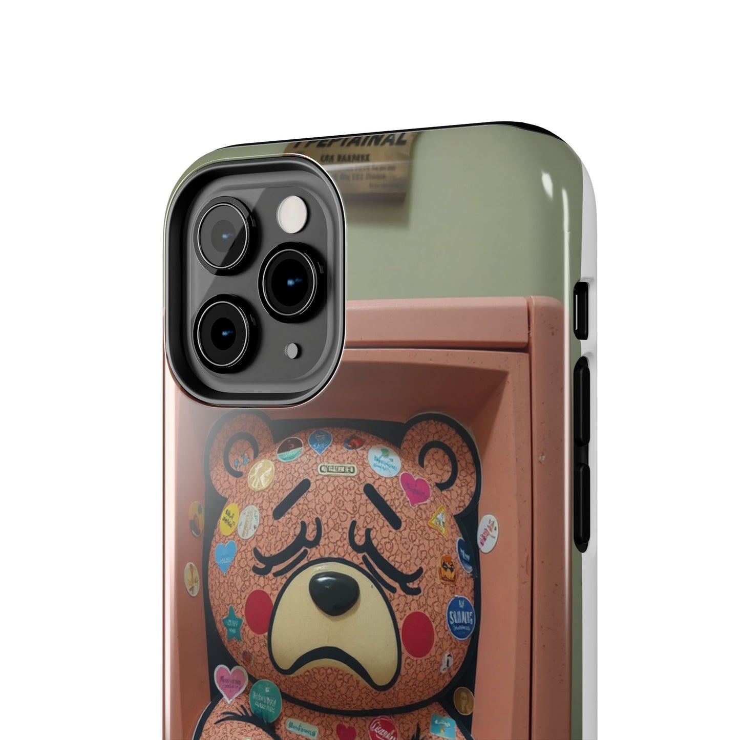 Cute Bear Tough Phone Case - Durable Protection with Fun Design