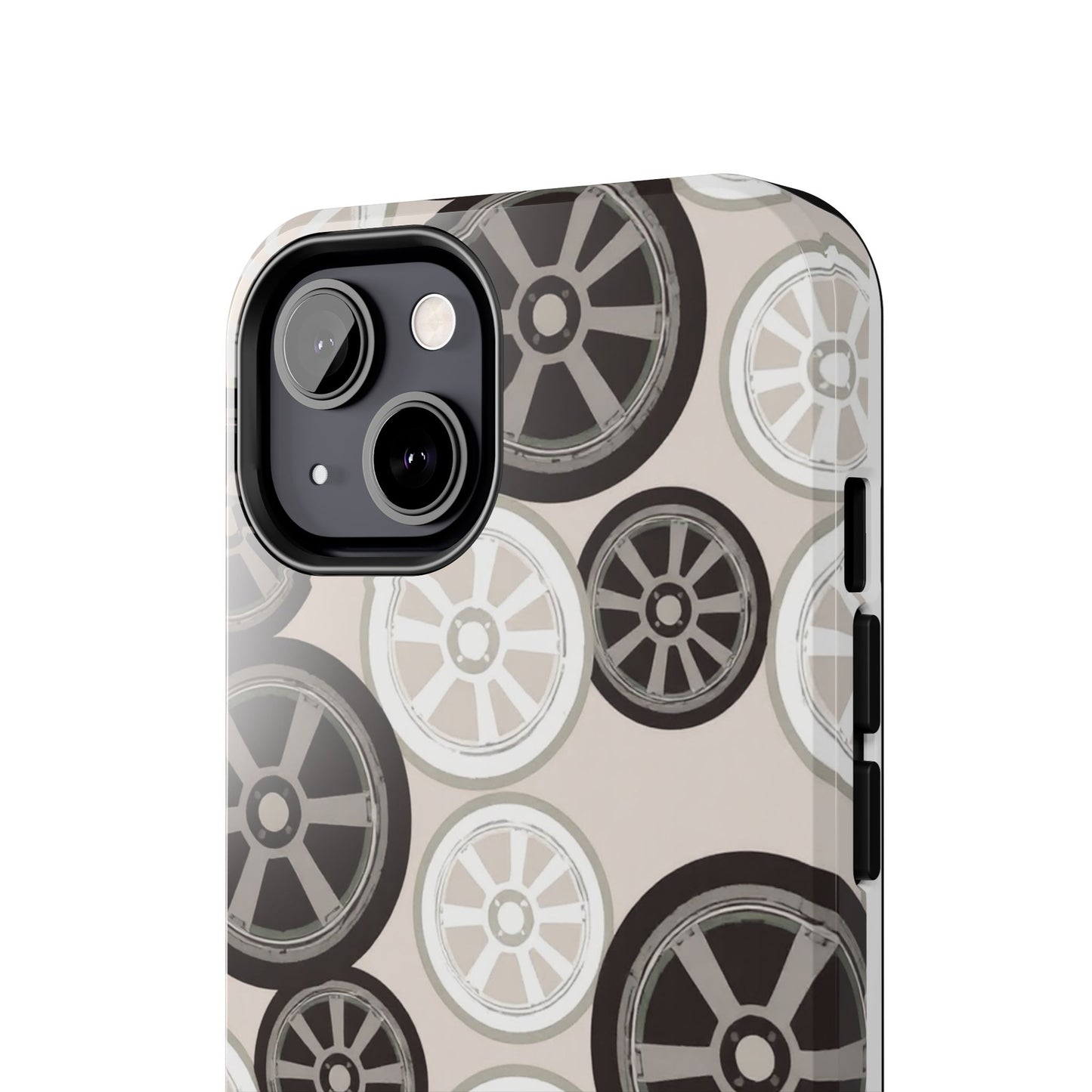 Racing Wheel Design Tough Phone Case – Durable Protection for Automotive Enthusiasts