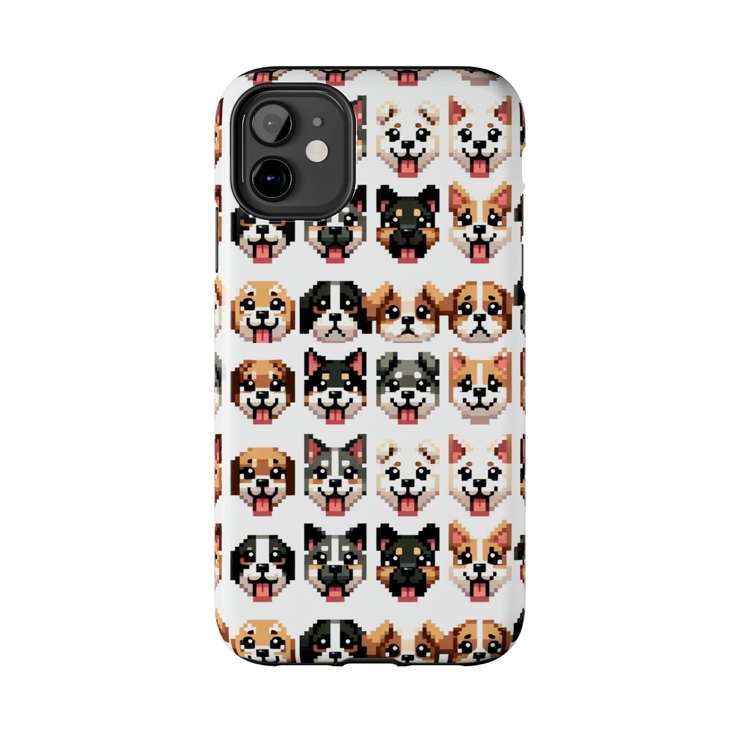 Pixelated Dog Breed Tough Phone Case - Cute, Durable Protection for Pet Lovers - for iPhone