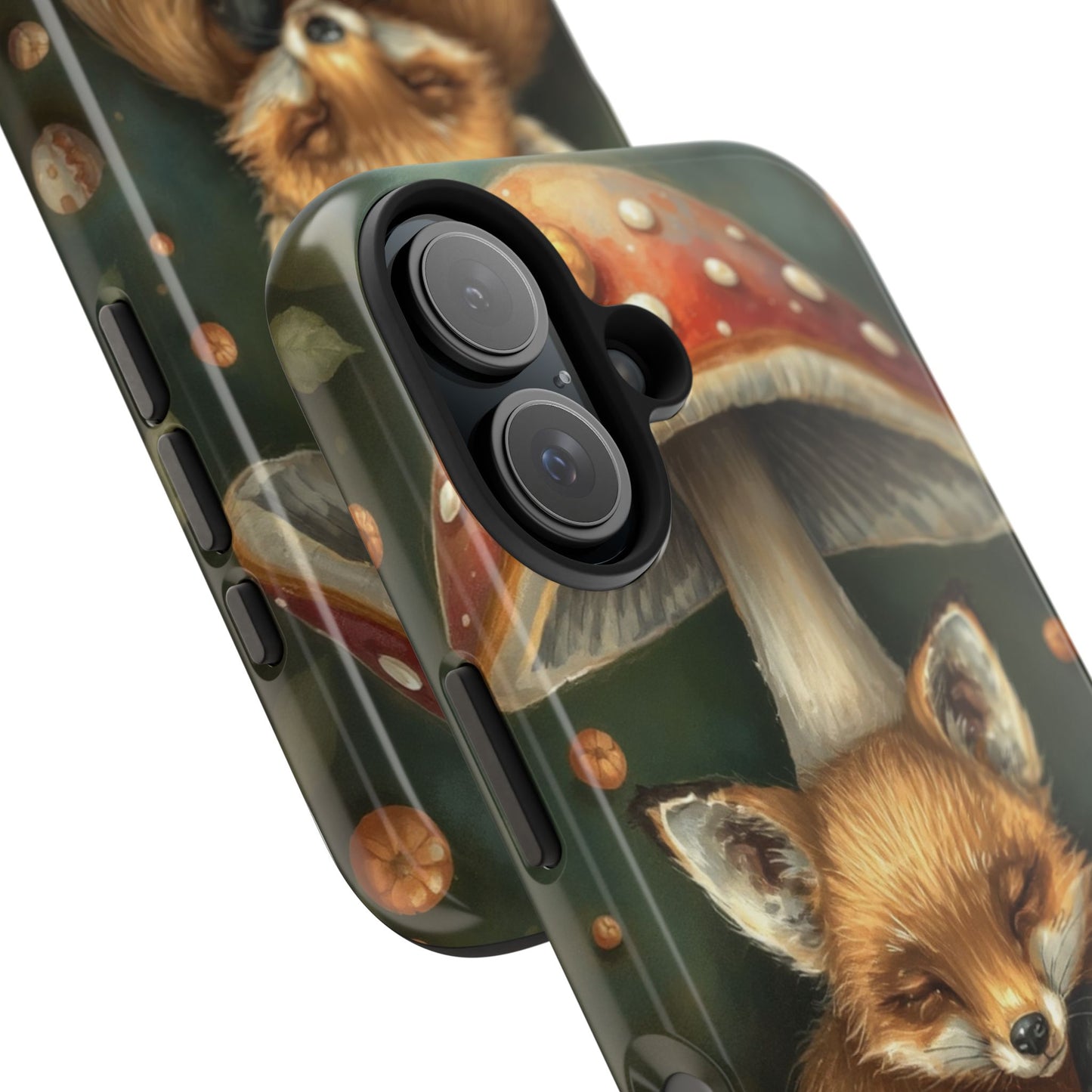 Cute Fox & Mushroom Phone Case - Tough Protective Cover