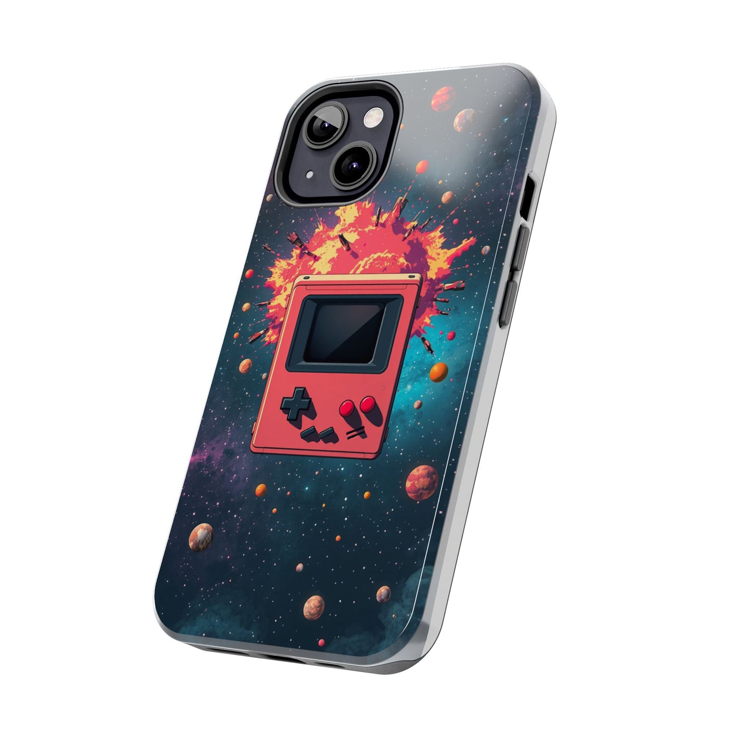 Retro Gaming Tough Phone Case - Space Adventure Design