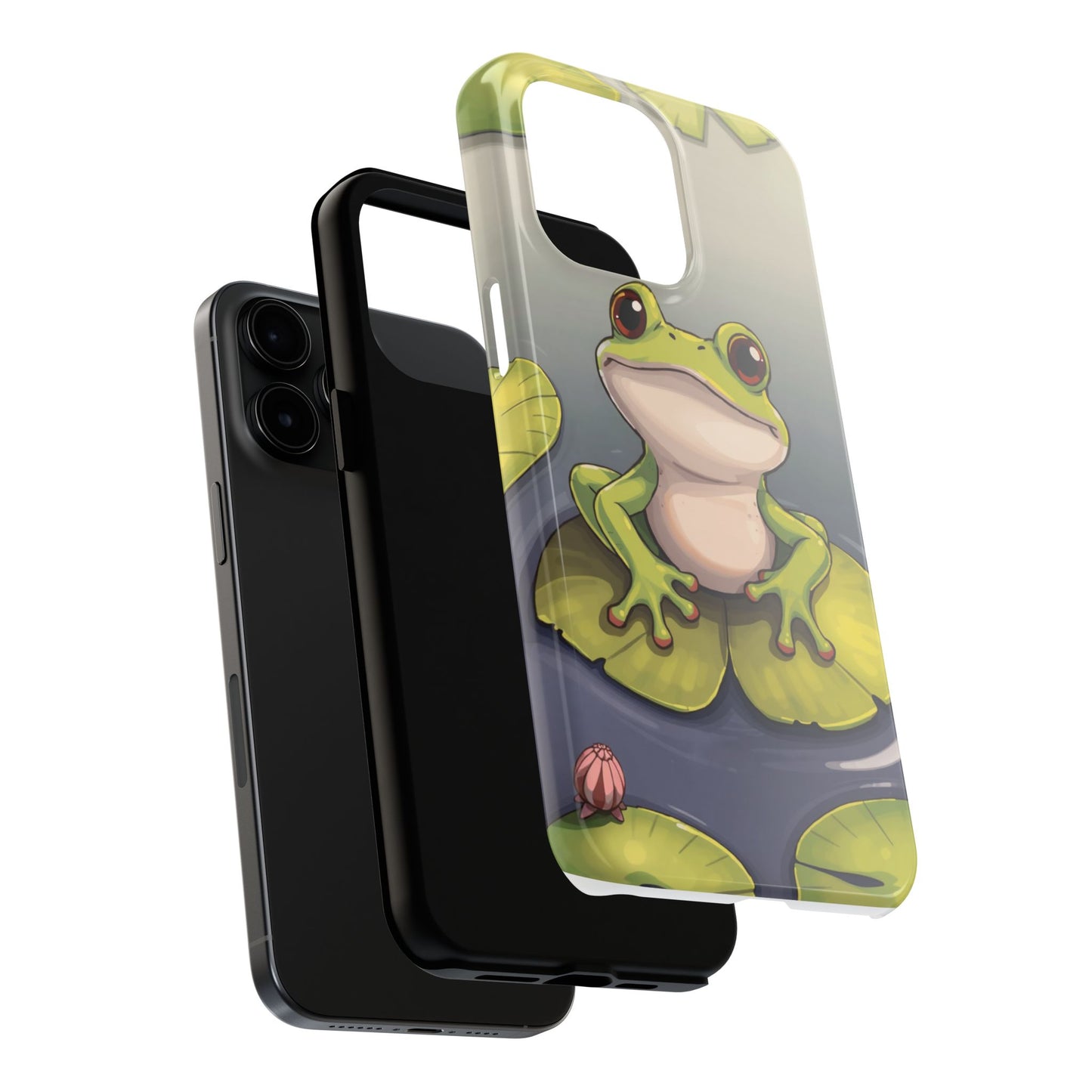 Cute Frog Tough Phone Case - Durable Protection with Nature Vibe