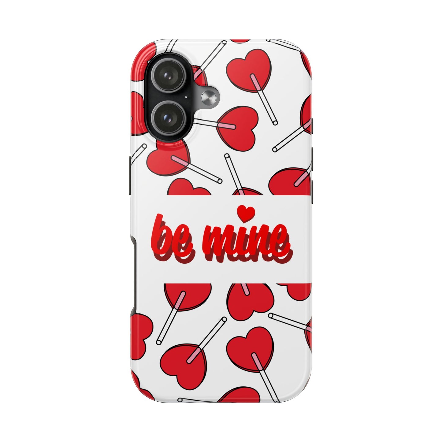 Be Mine Heart Pattern Tough Phone Case - Love Gift - for iPhone