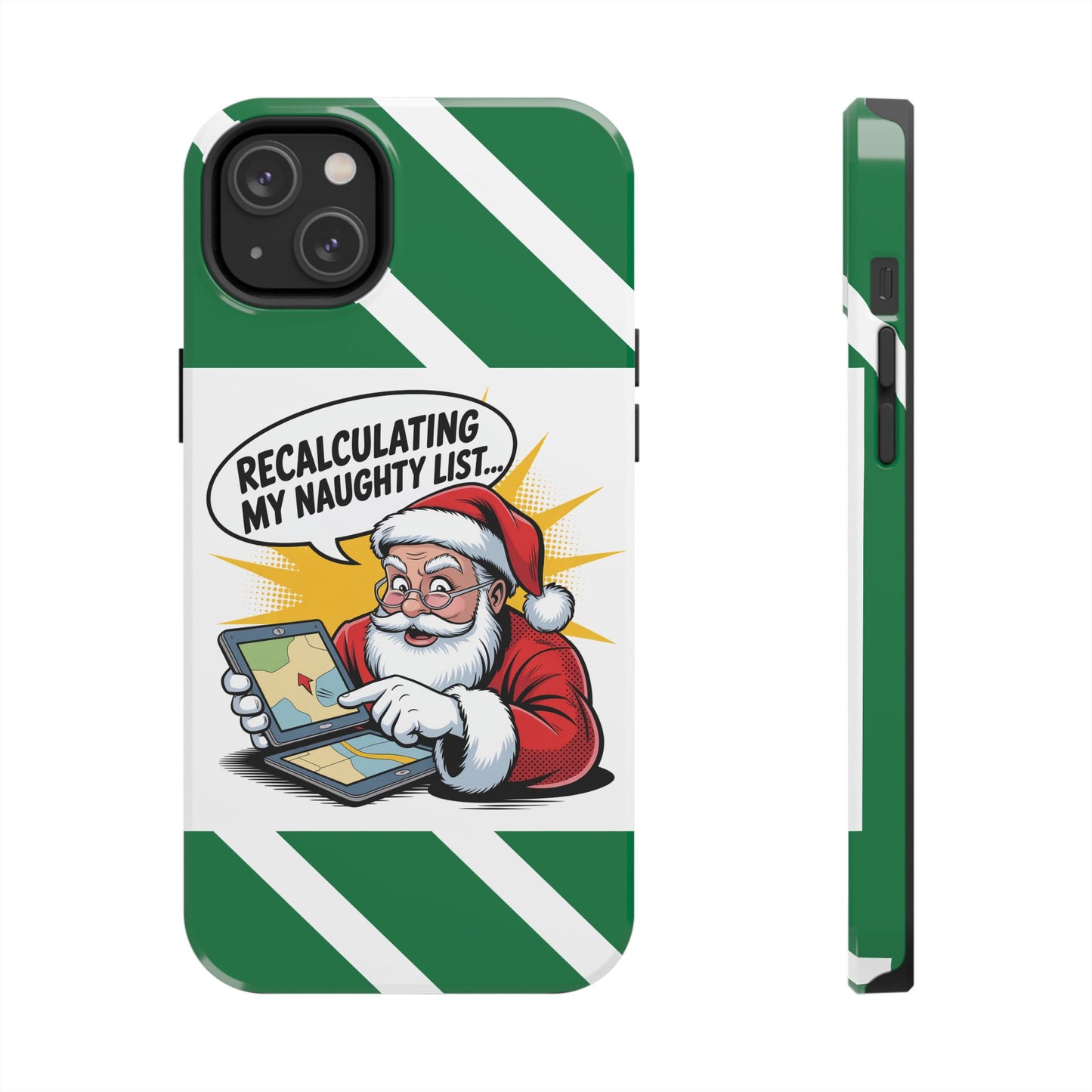 Santa Naughty List Phone Case - Tough & Fun Holiday Protection