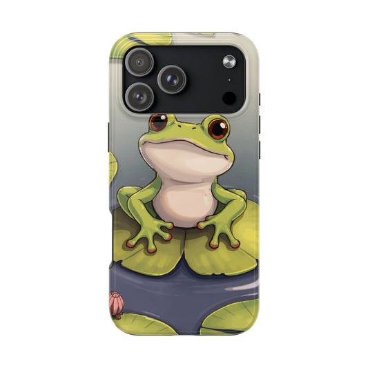 Cute Frog Tough Phone Case - Durable Protection with Nature Vibe